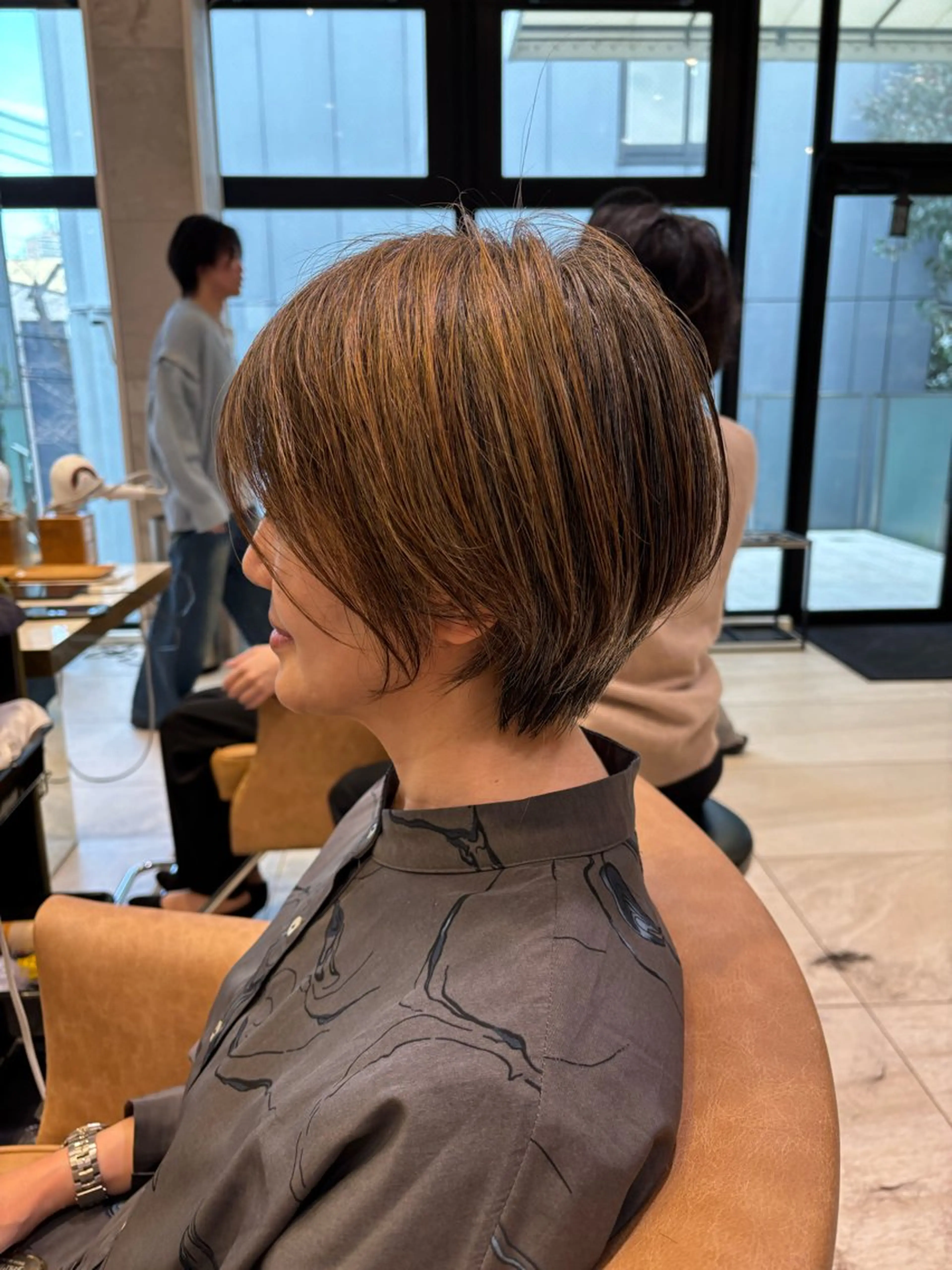 ショート 前下がりボブ ボブ 無料カットモデル/ ショート特化/たくみのヘアスタイル