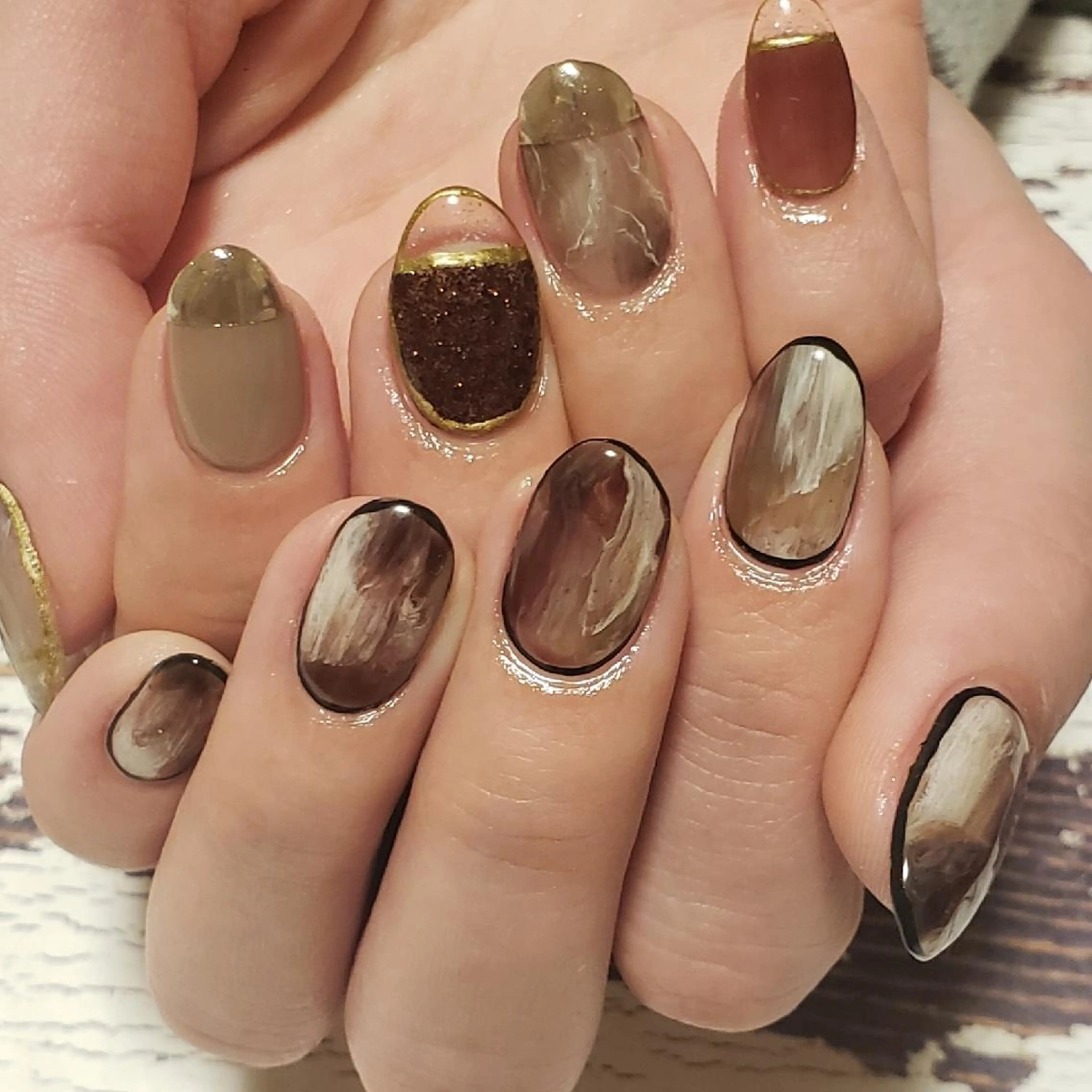 ネイル ニュアンスネイル ハンドネイル ハンドケア MU5-nail 金山ネイルサロンのネイルデザイン