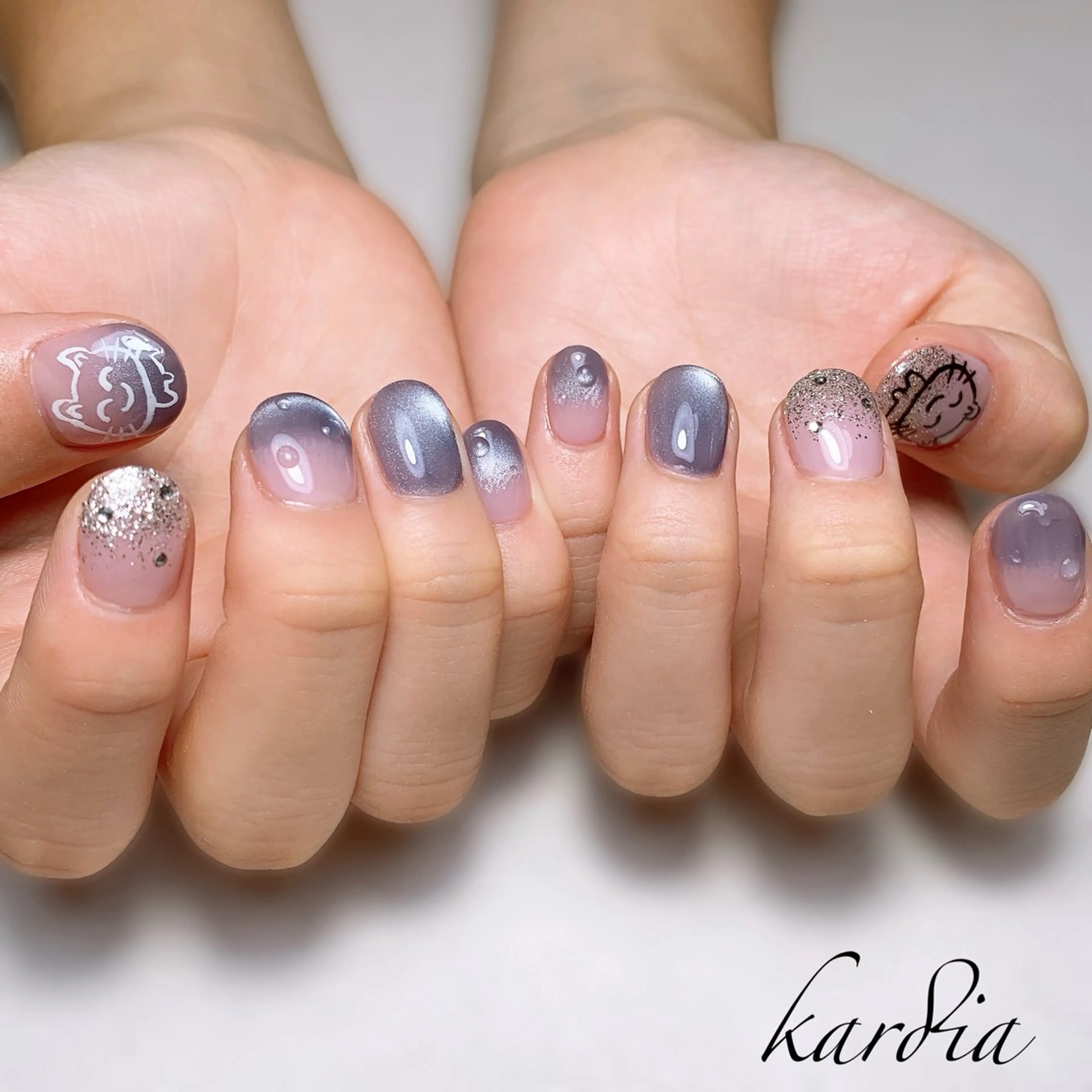 ネイル καρδιά -ｶﾙﾃﾞｨｱ-のネイルデザイン