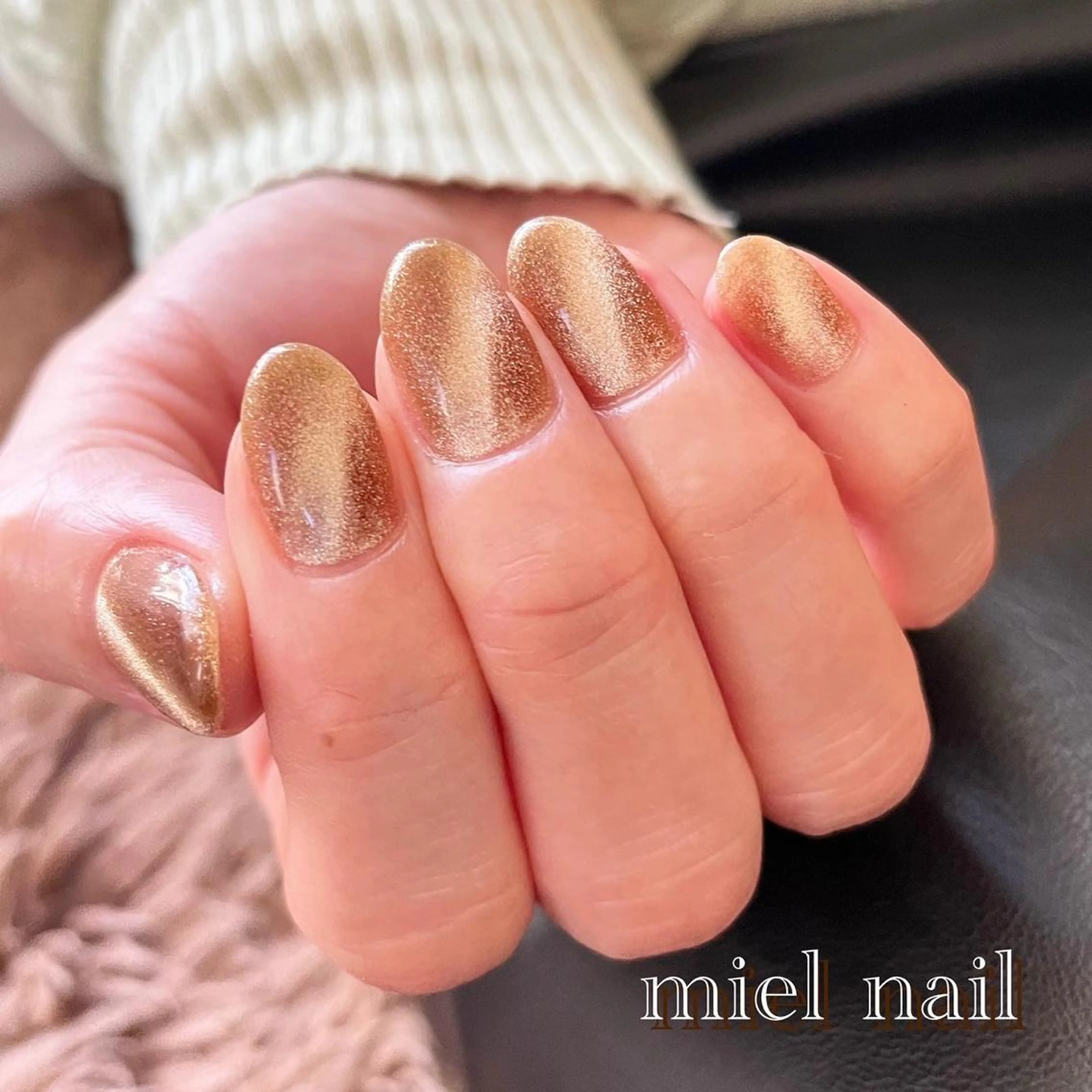 ネイル マグネットネイル 春ネイル ハンドネイル miel nailのネイルデザイン