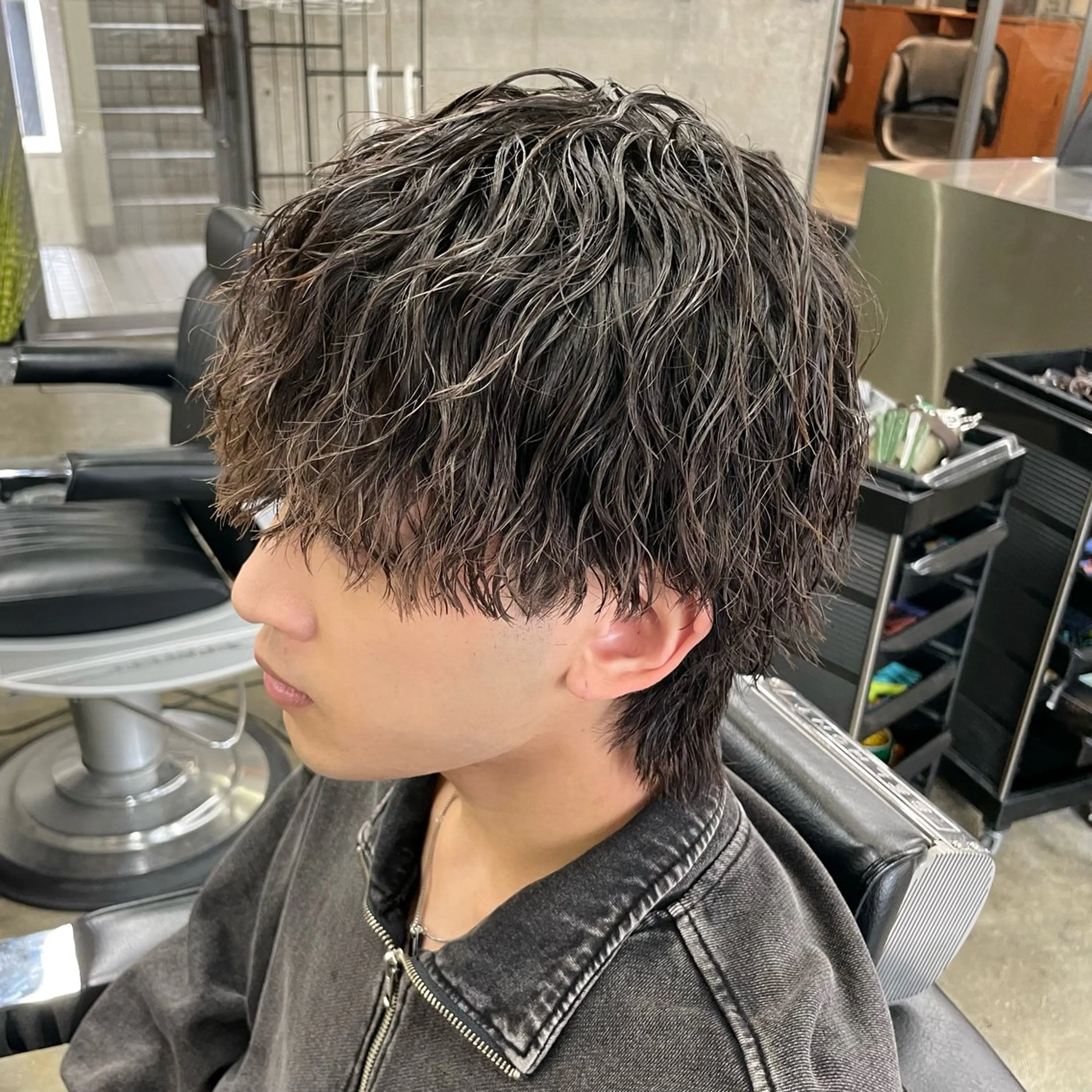 ショート パーマ ヘアアレンジ メンズ カット パーマ トリートメント ヘアセット 亀井隆汰/メンズ専門 パーマ特化美容師のヘアスタイル