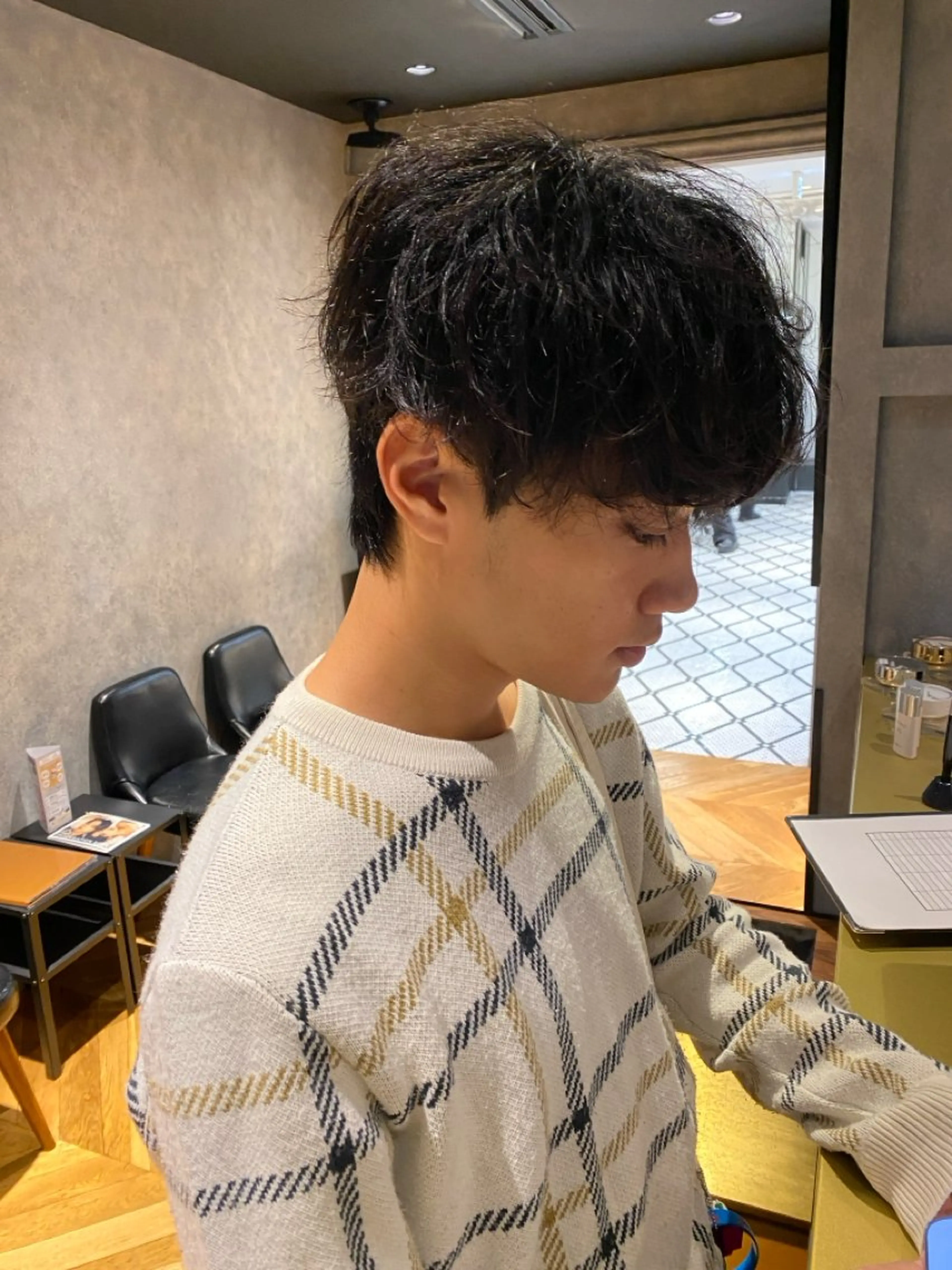 パーマ メンズ メンズパーマ カット パーマ 韓国ヘア/銀座/ 似合わせパーマ/内田のヘアスタイル