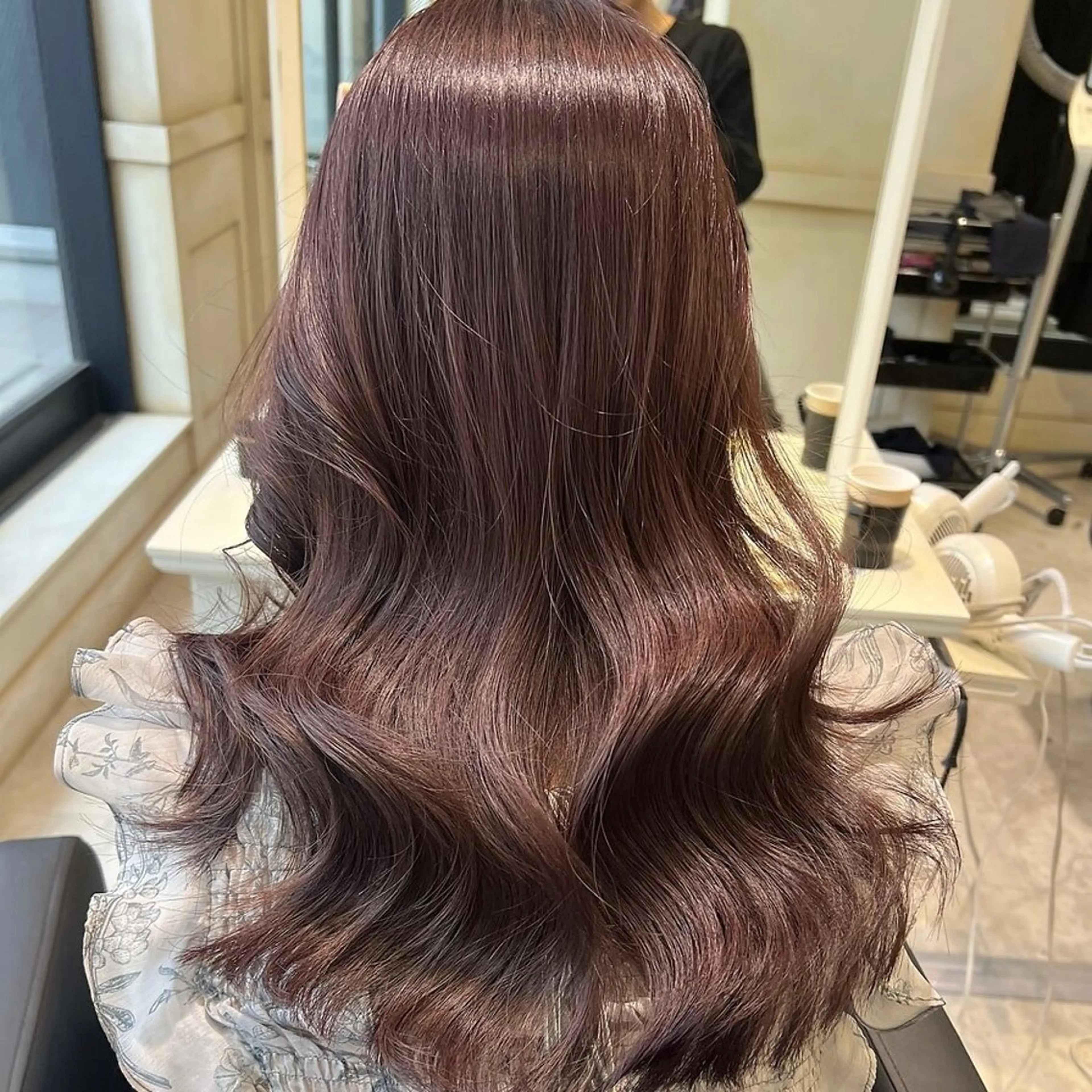 ロング カラー ブラウンカラー ピンクカラー ピンクブラウン 💖ブリーチ/暖色 𝐘𝐮𝐢💖のヘアスタイル