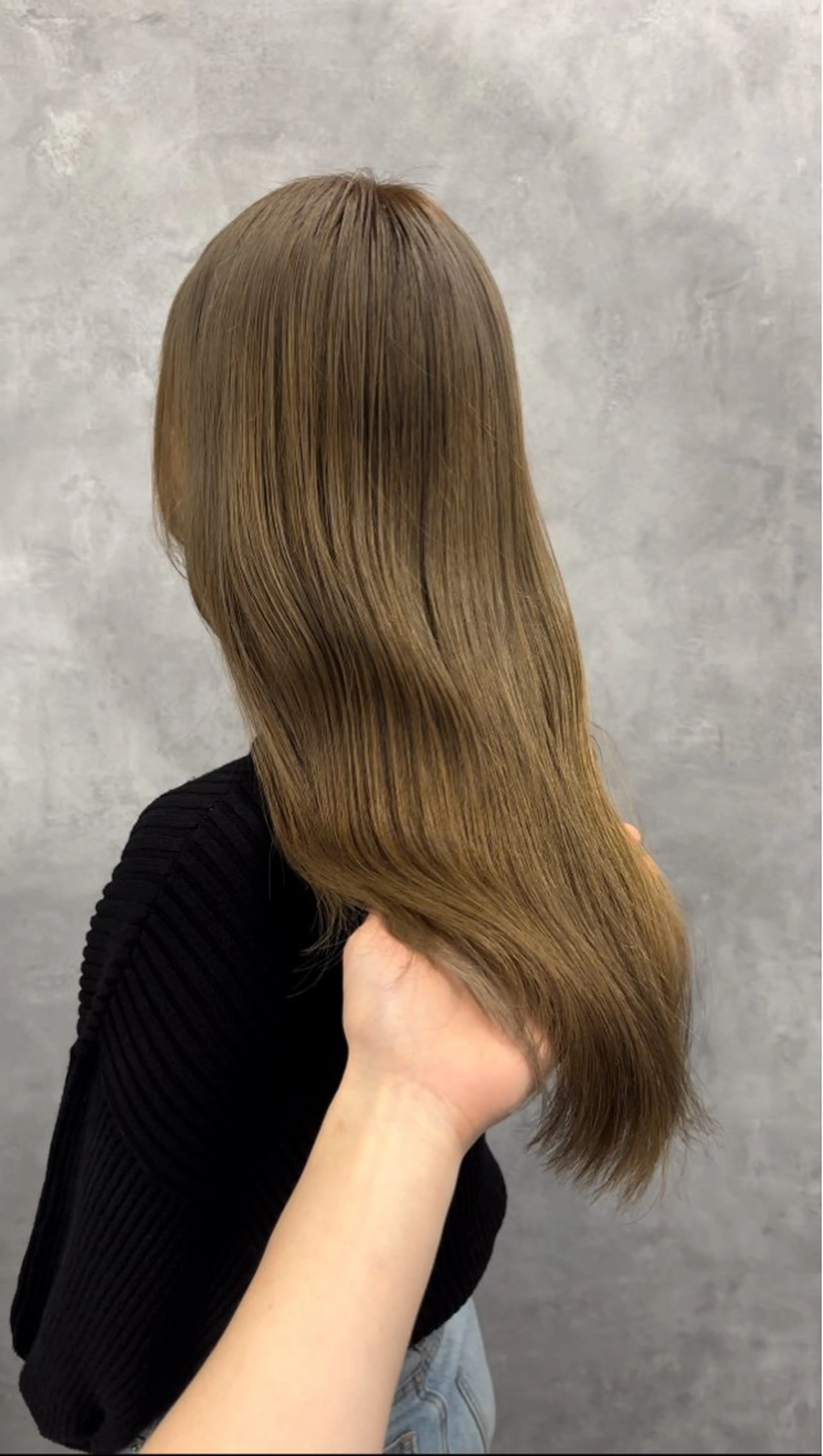 セミロング カット ヘアカラー トリートメント NUMBER 天王寺YUYAのヘアスタイル