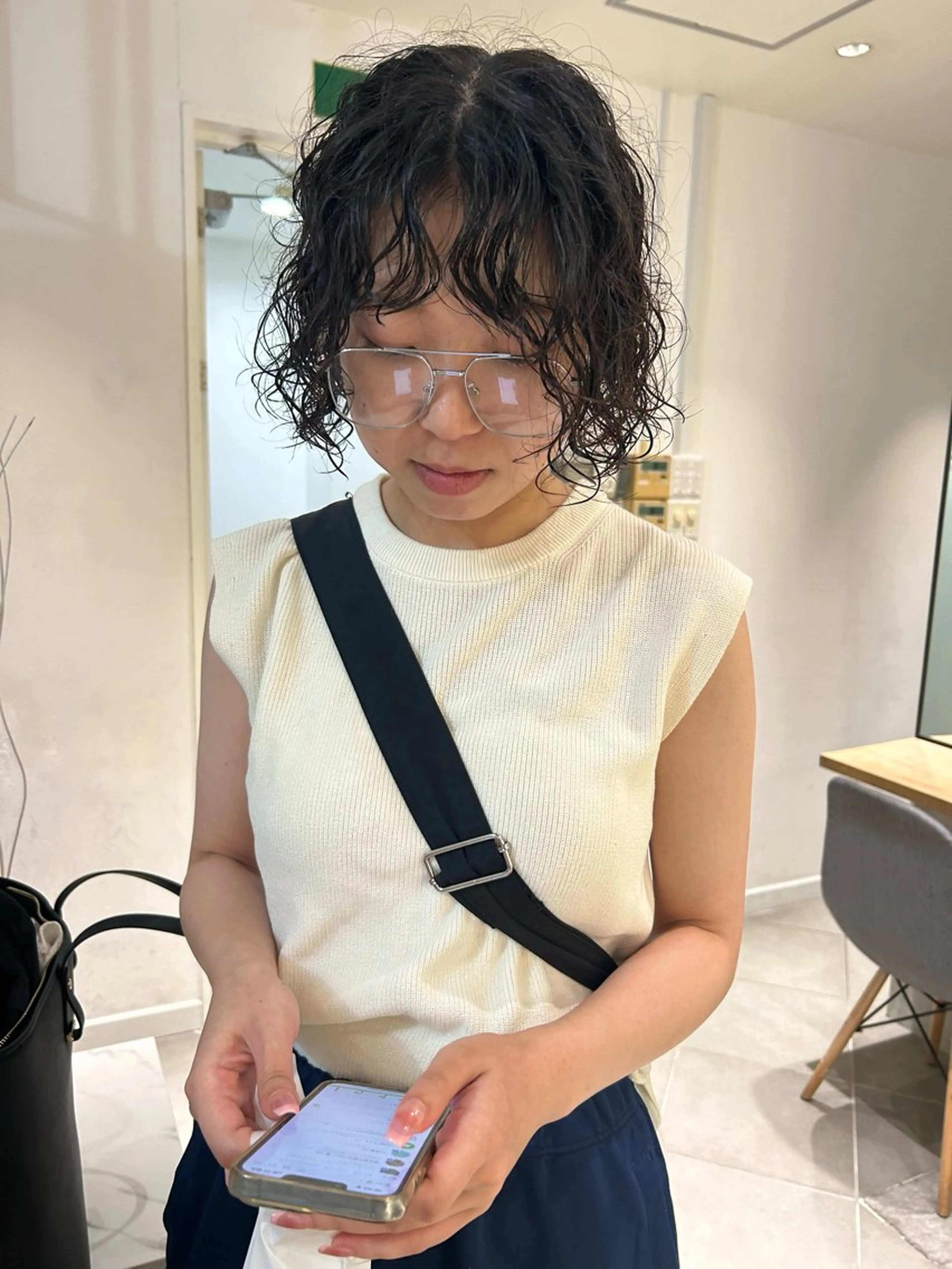 ショート パーマ ボブ カット パーマ トリートメント Loom.所属・村上雅人 ナチュラルモードのヘアスタイル