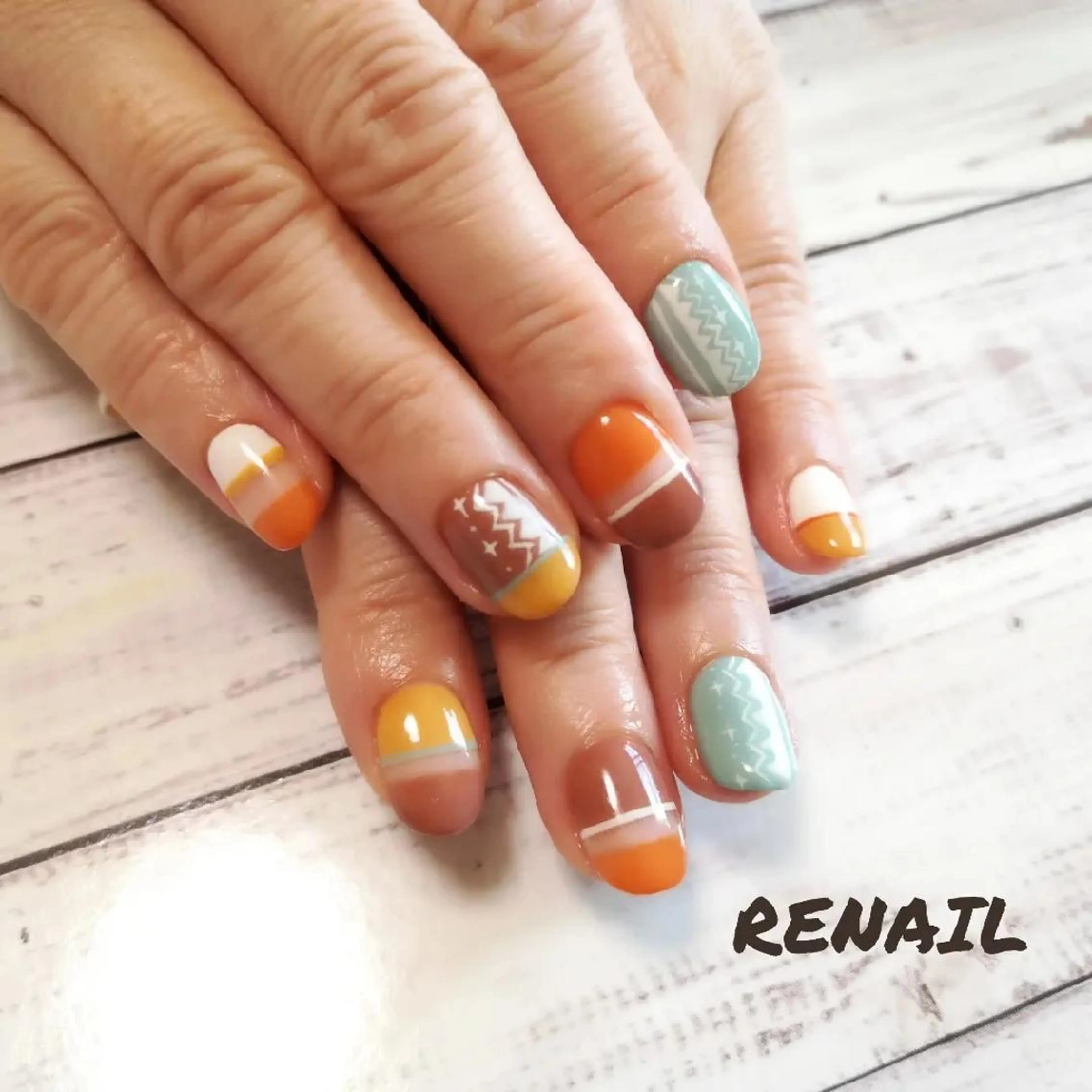 ネイル ハンドネイル RENAIL  玲奈のネイルデザイン