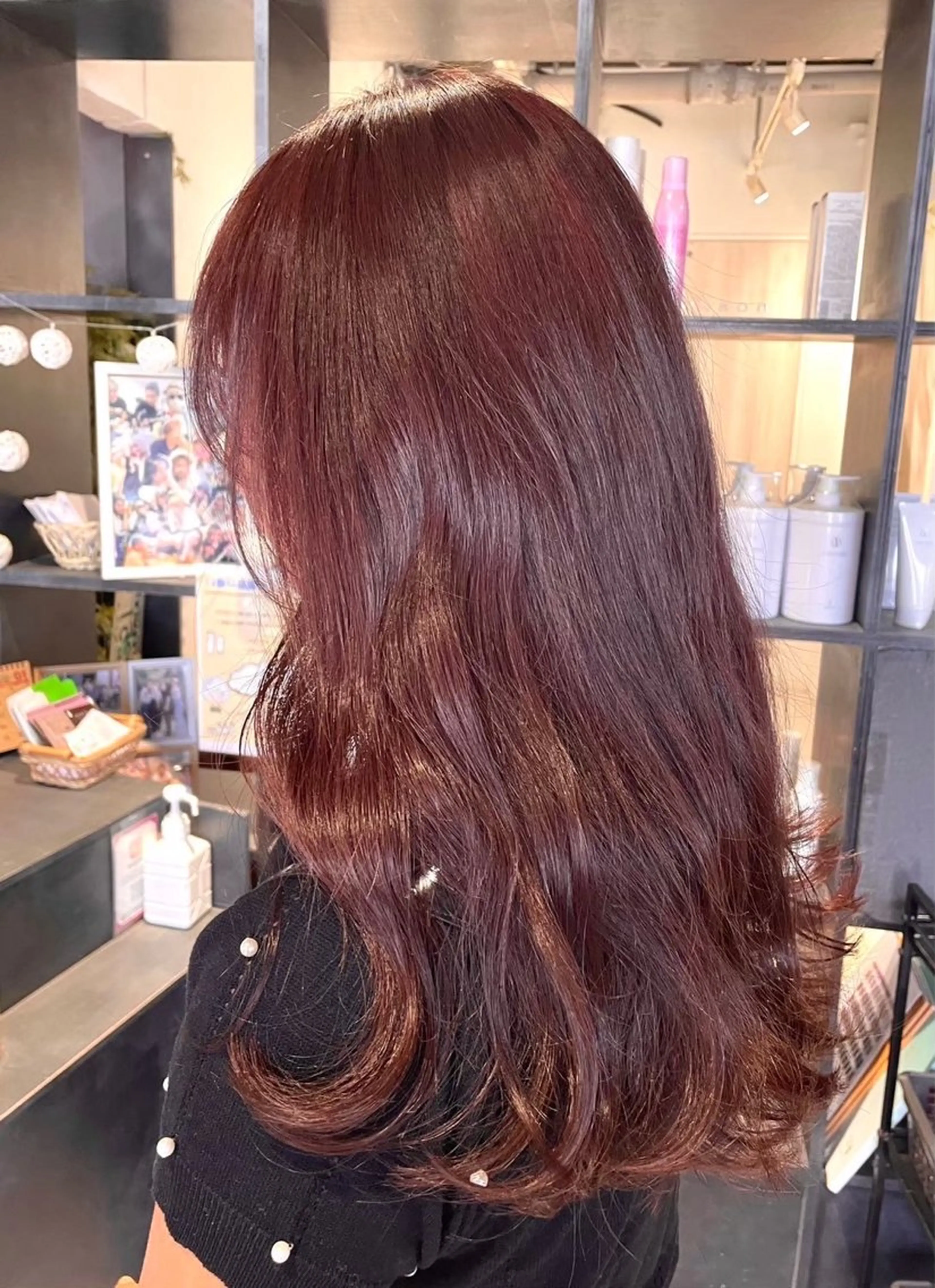 セミロング カラー ピンクカラー カット ヘアカラー inc新小岩 🌱MANAMIのヘアスタイル
