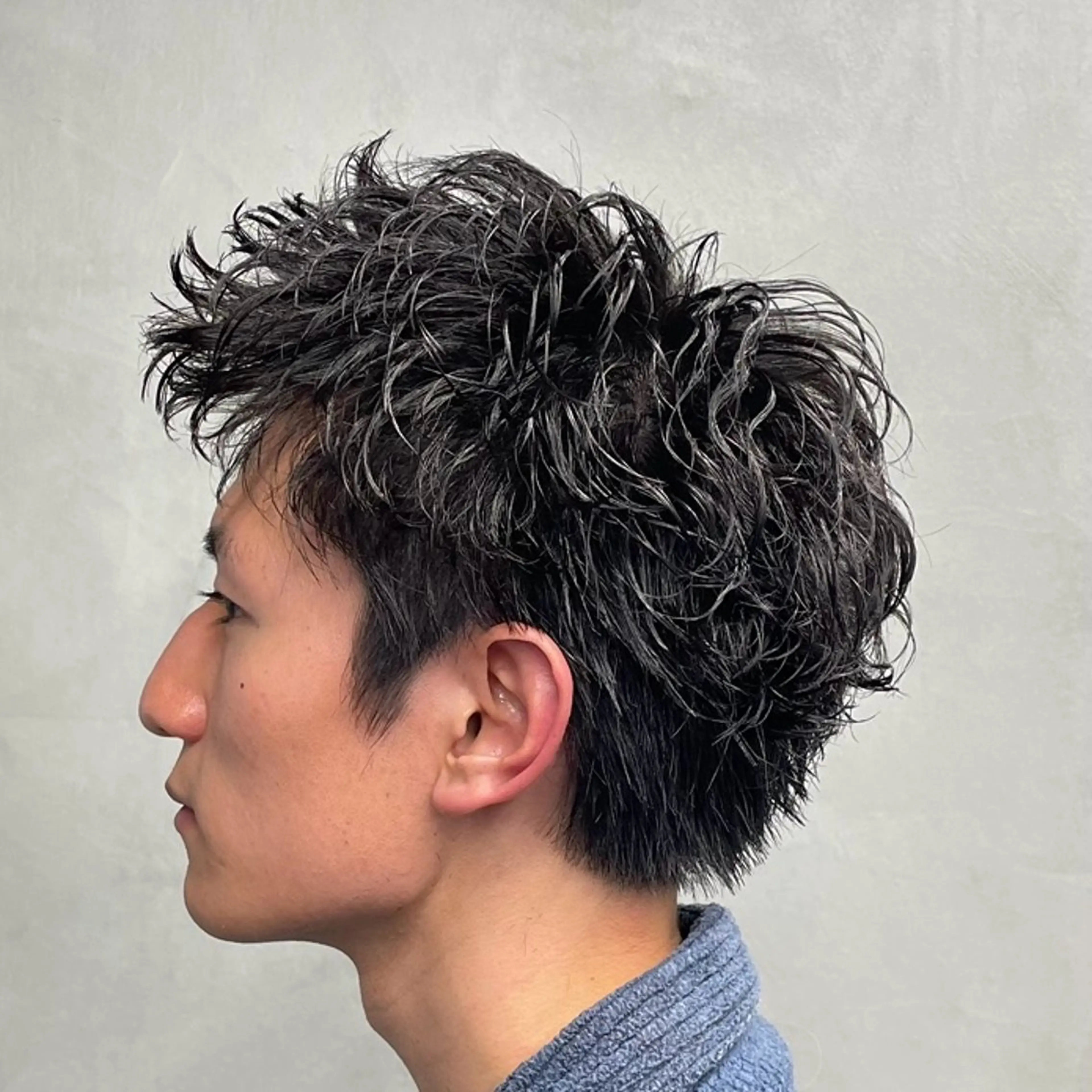 ショート パーマ ヘアアレンジ メンズ カット パーマ fifth Tokyo所属・fifth 石川 凪のヘアスタイル