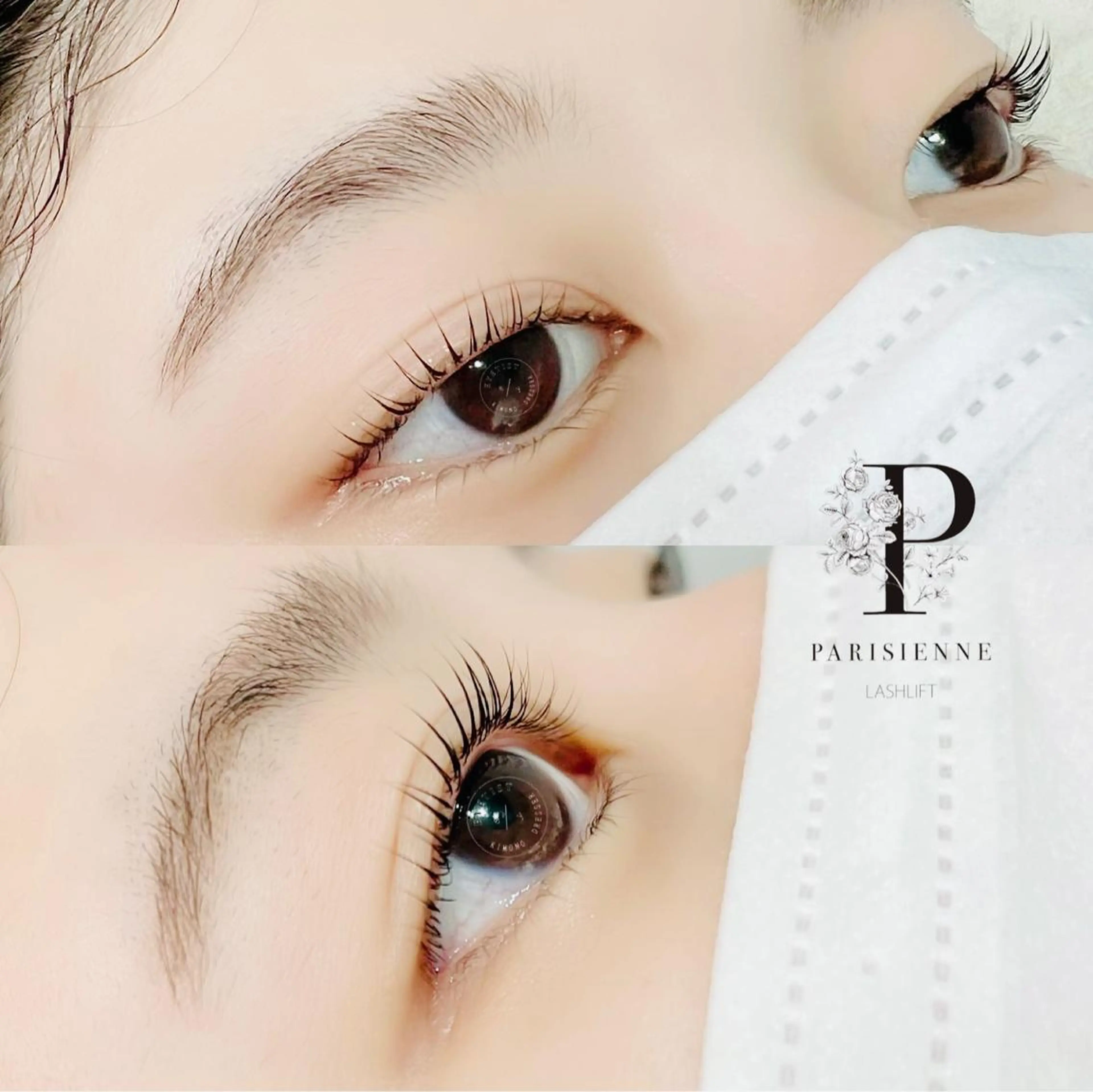 マツエク・マツパ ケラチンラッシュリフト バインドロック Cカール キュート フラットラッシュ マツパ eyelash presh yukaのマツエク・マツパデザイン