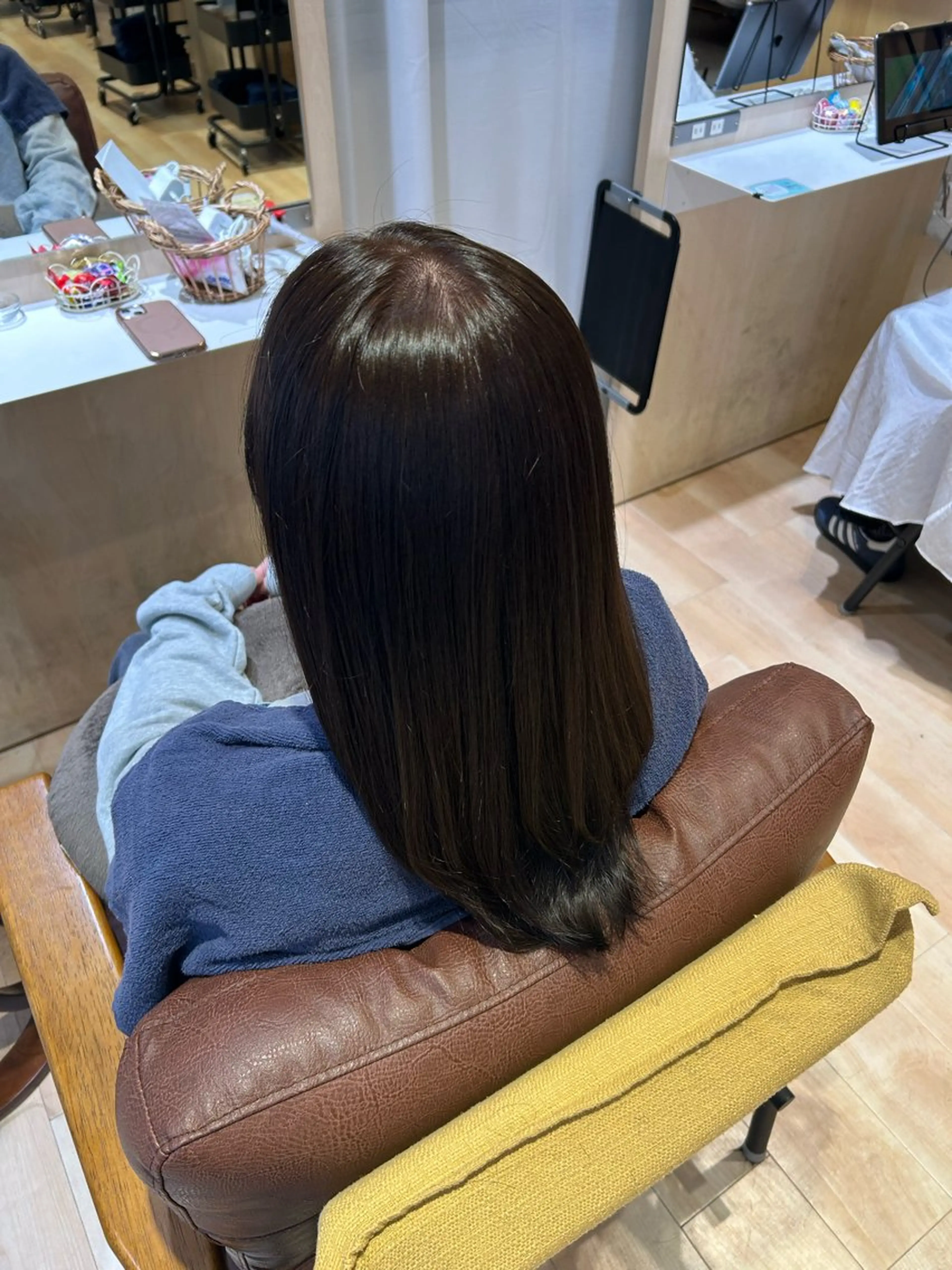 セミロング 縮毛矯正 縮毛矯正 🎀せいか🎀 Licoのヘアスタイル