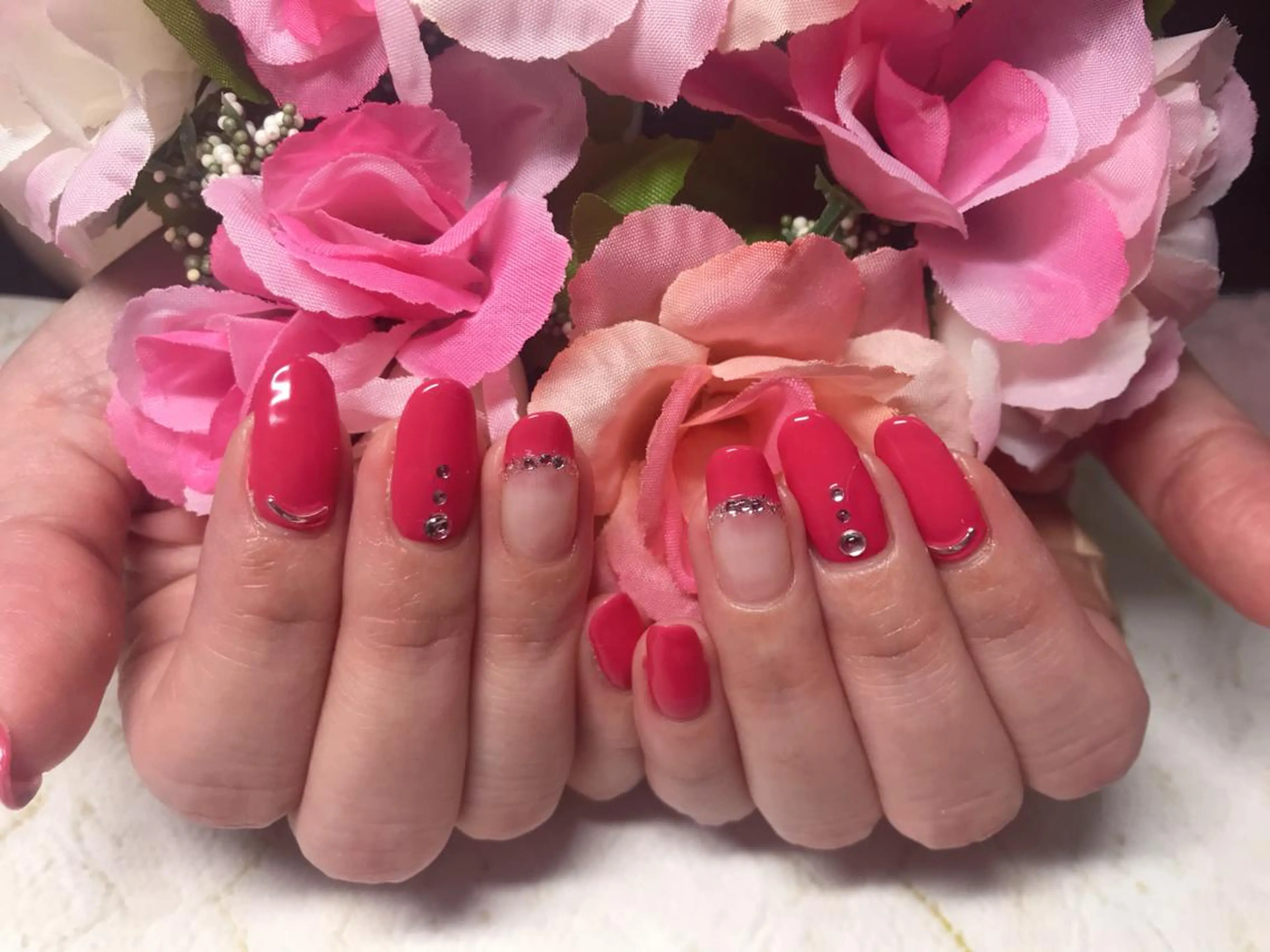 ネイル ピンク ハンドネイル Nail Salon macherieのネイルデザイン