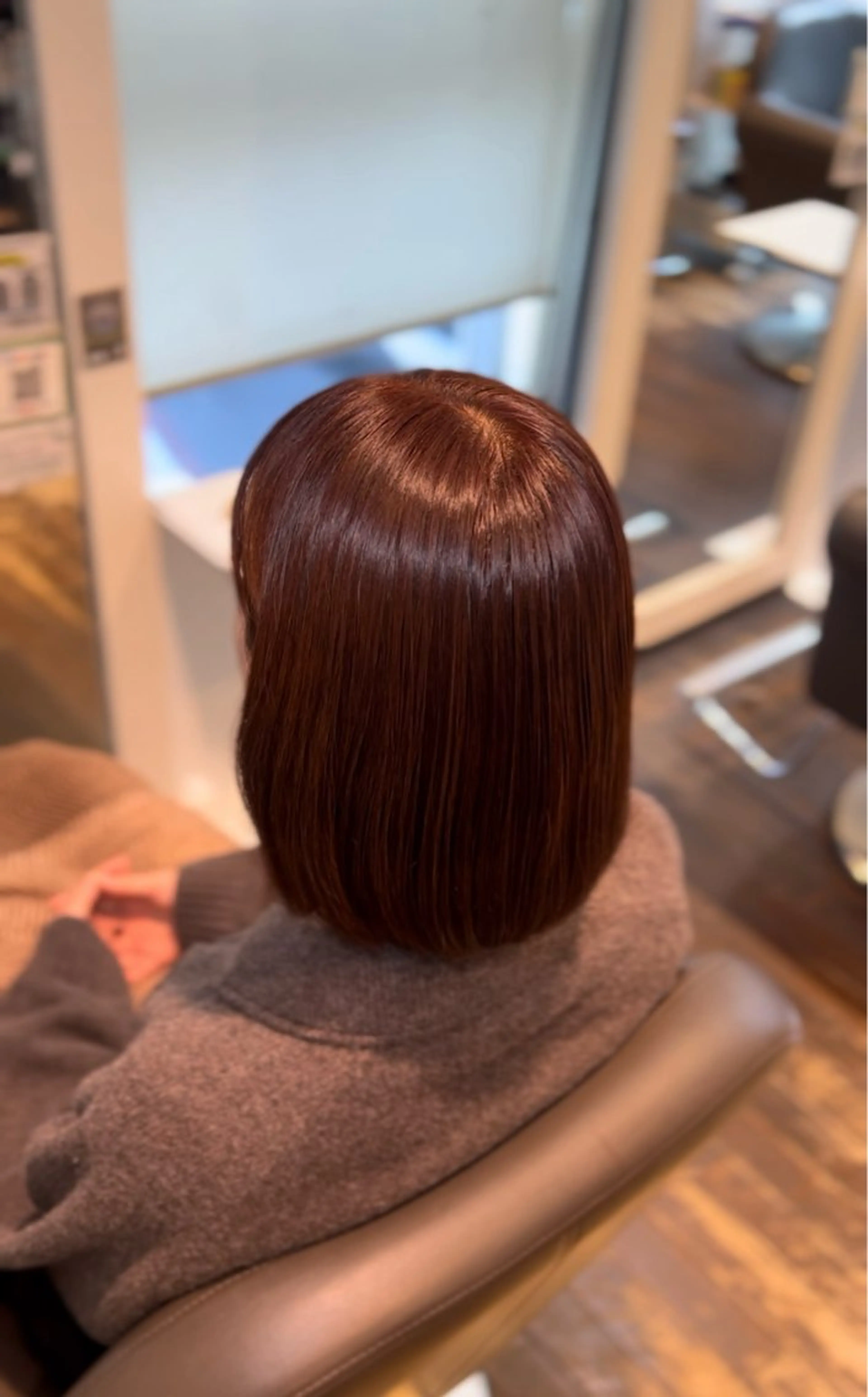 カラー ブラウンカラー オレンジ オレンジブラウン 梅田 ダブルカラー 大畑 蒼空のヘアスタイル