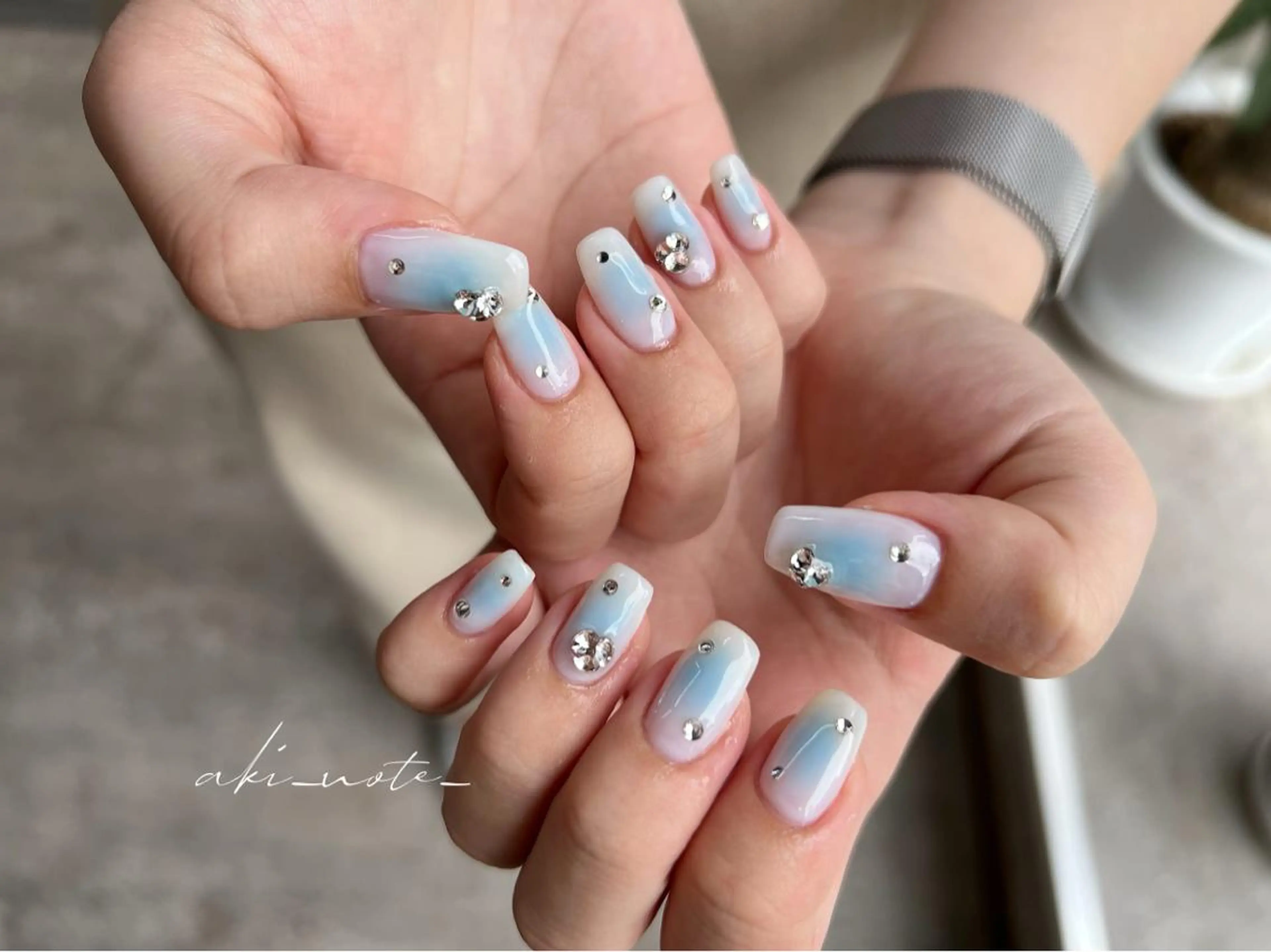 ネイル チークネイル ニュアンスネイル 春ネイル 夏ネイル ハンドネイル フットネイル GRANDE大須 栄/店長 aki🌙のネイルデザイン