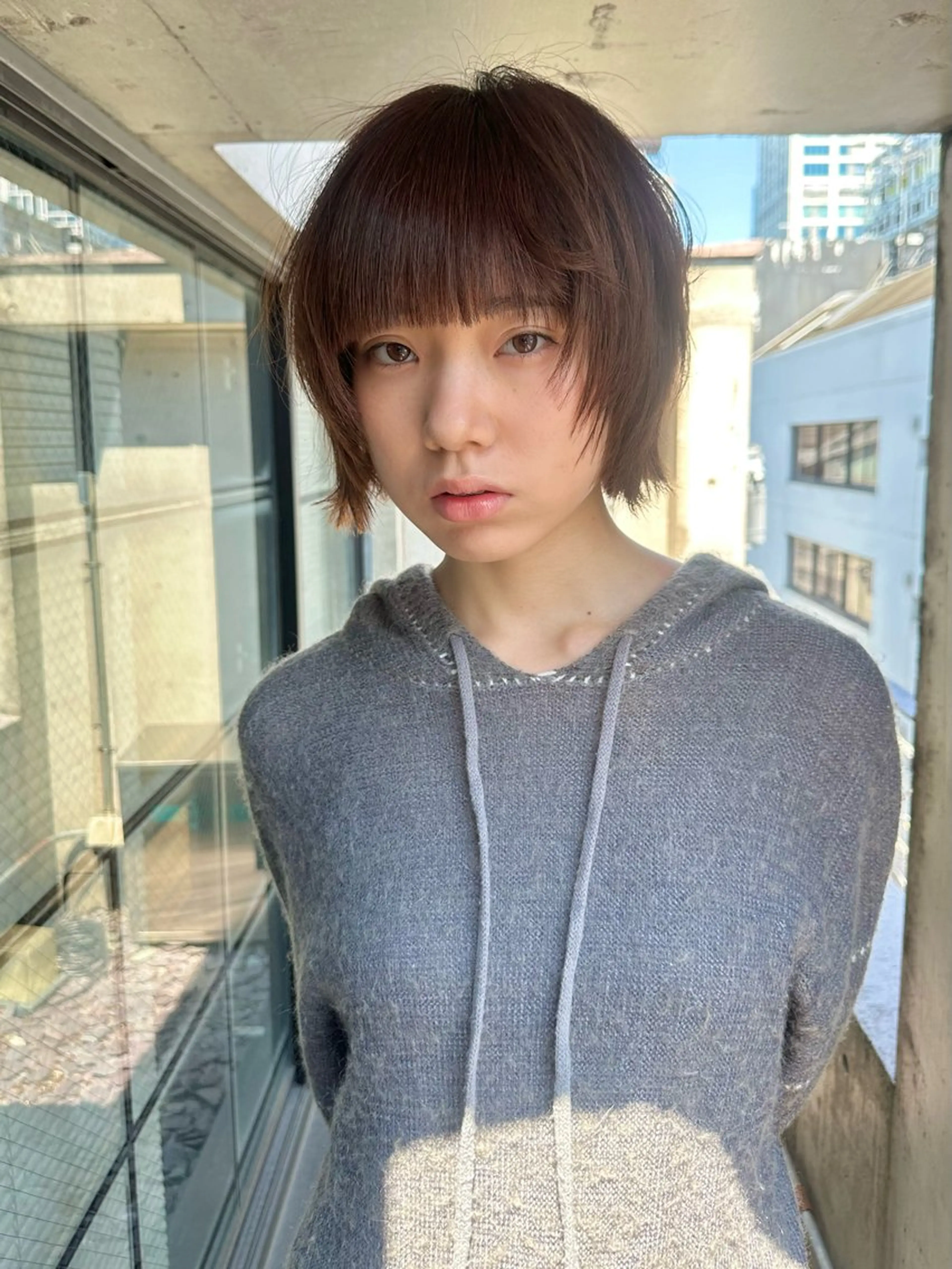 ショート レイヤー/ハイトーン ✂︎ゆーぴ✂︎のヘアスタイル