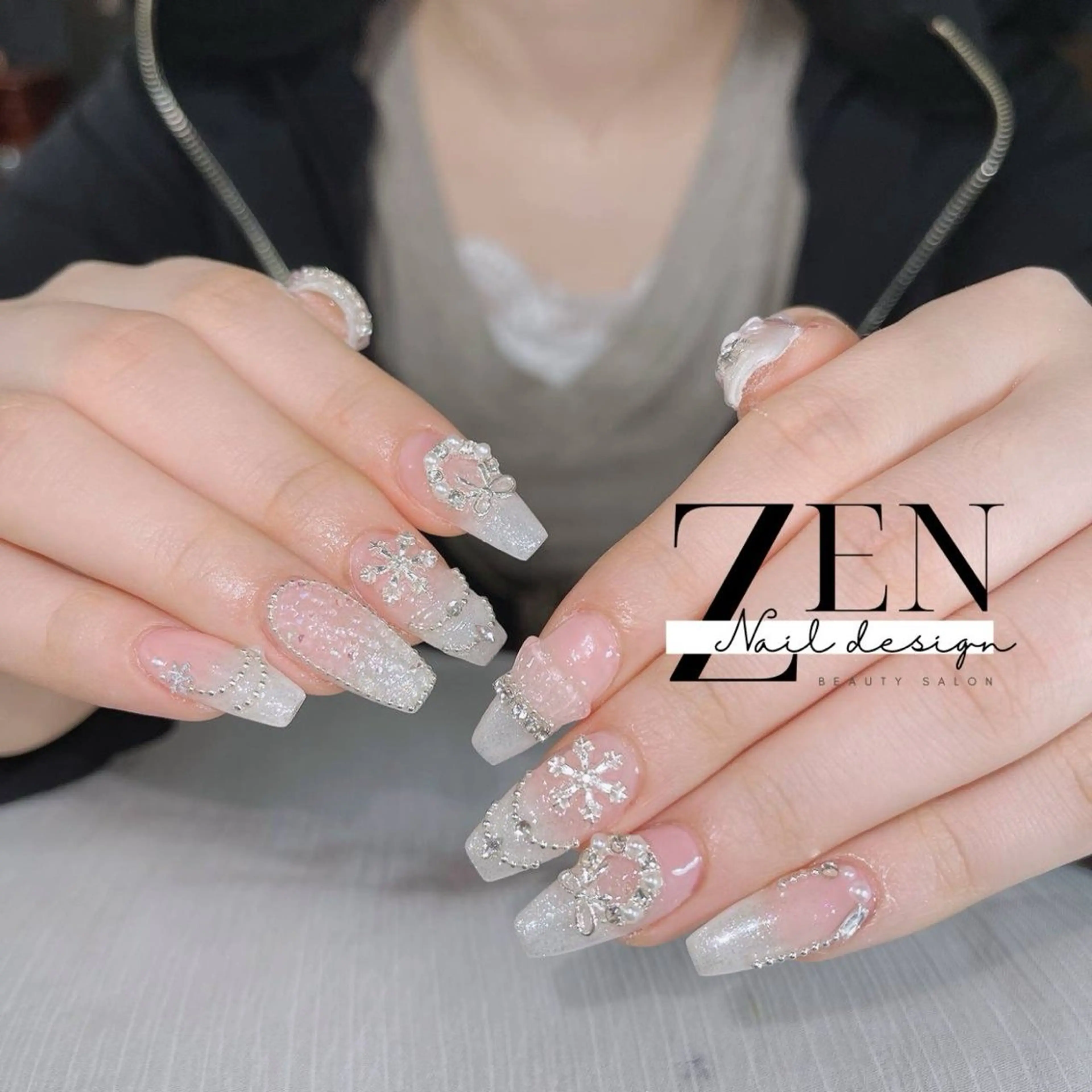 ネイル チークネイル フレンチネイル ジェルネイル 韓国ネイル マグネットネイル ハンドネイル Zen Nail Design 池袋のネイルデザイン