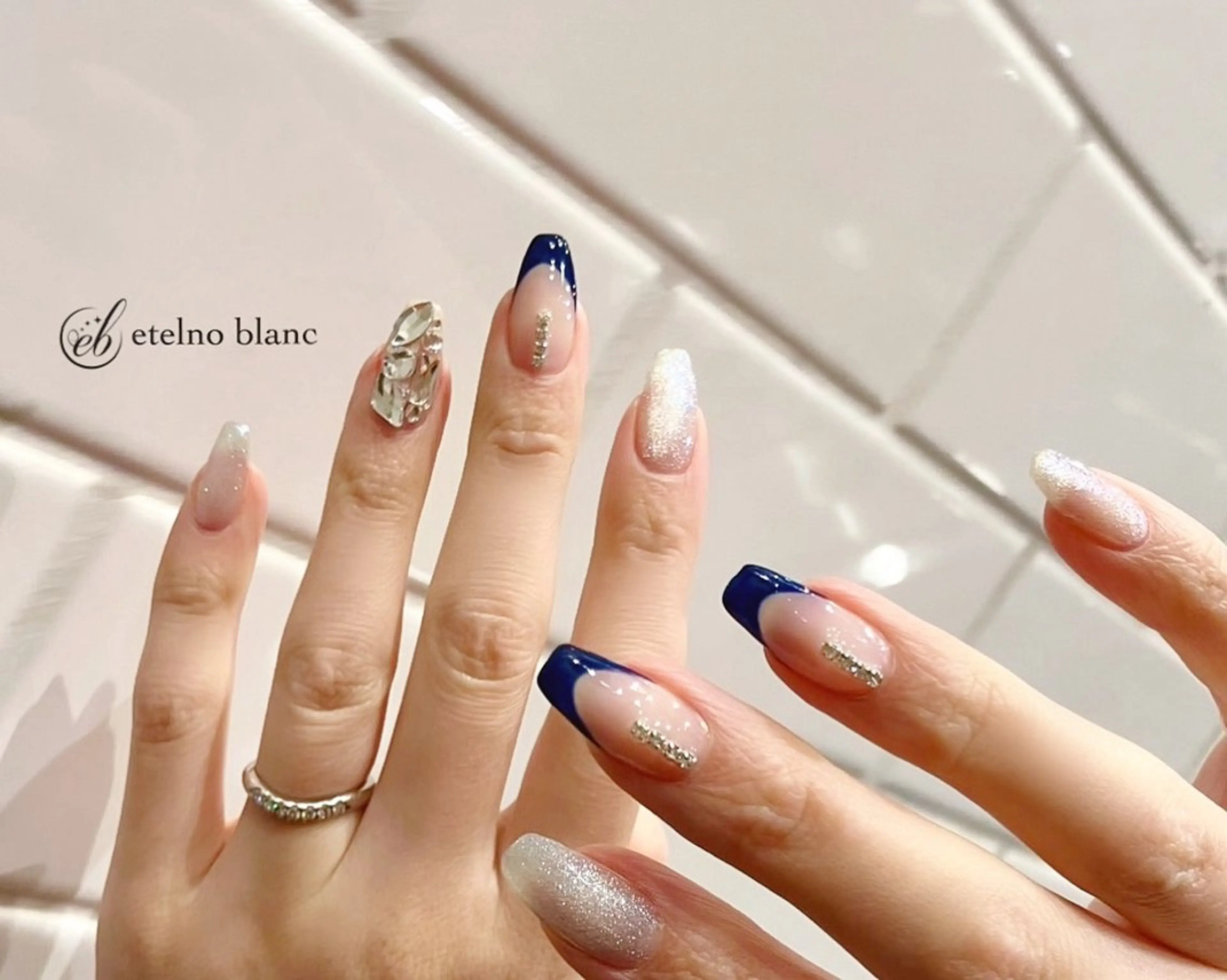 ネイル ハンドネイル etelno blanc中目黒のネイルデザイン