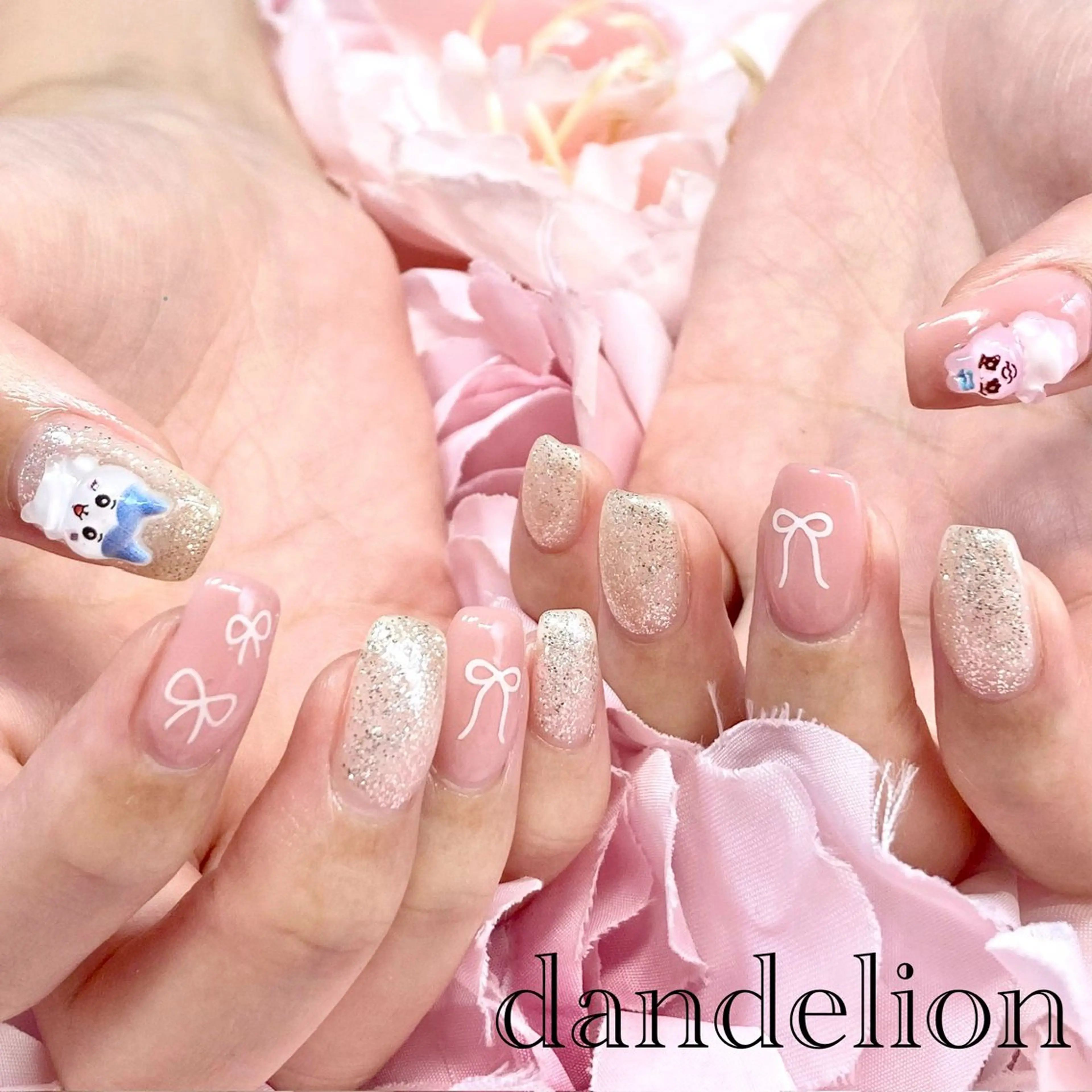 ネイル ハンドネイル ハンドケア dandelion ダンデライオンのネイルデザイン