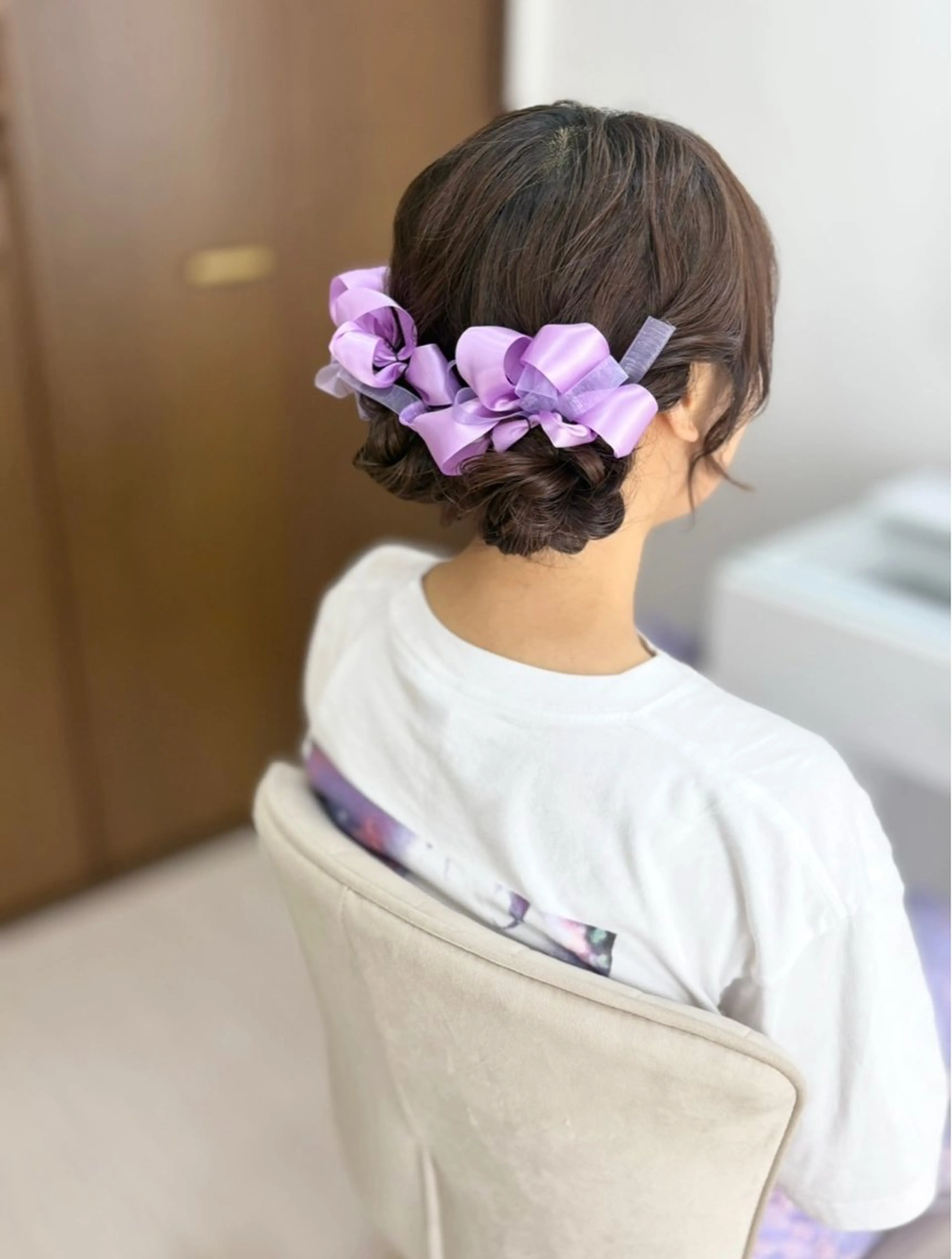 セミロング ヘアアレンジ ヘアセット ヘアセットサロン /上坪愛美のヘアスタイル