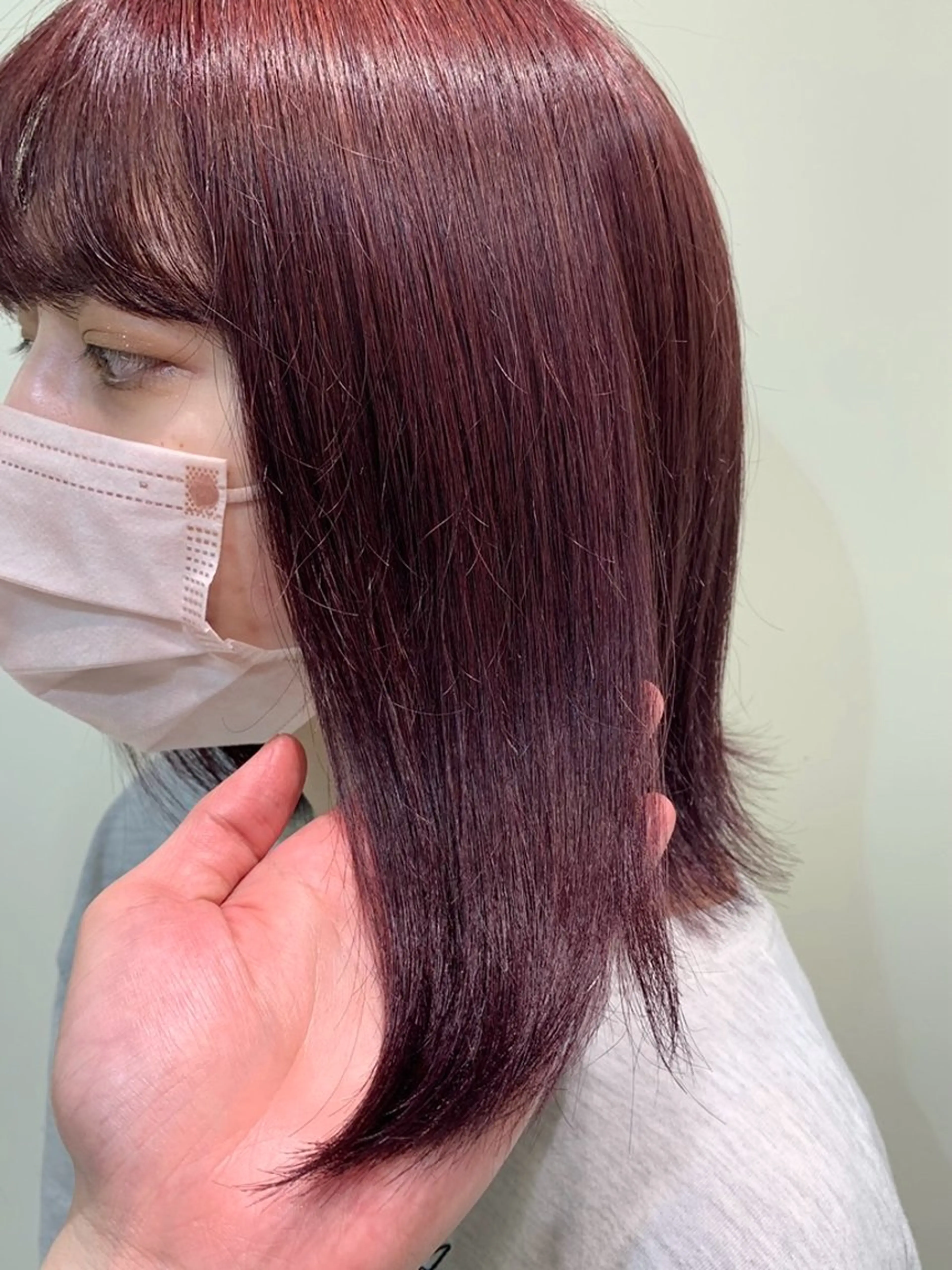 ショート カラー ヘアカラー トリートメント 艶カラー/暖色カラー /透明感/ryutoのヘアスタイル