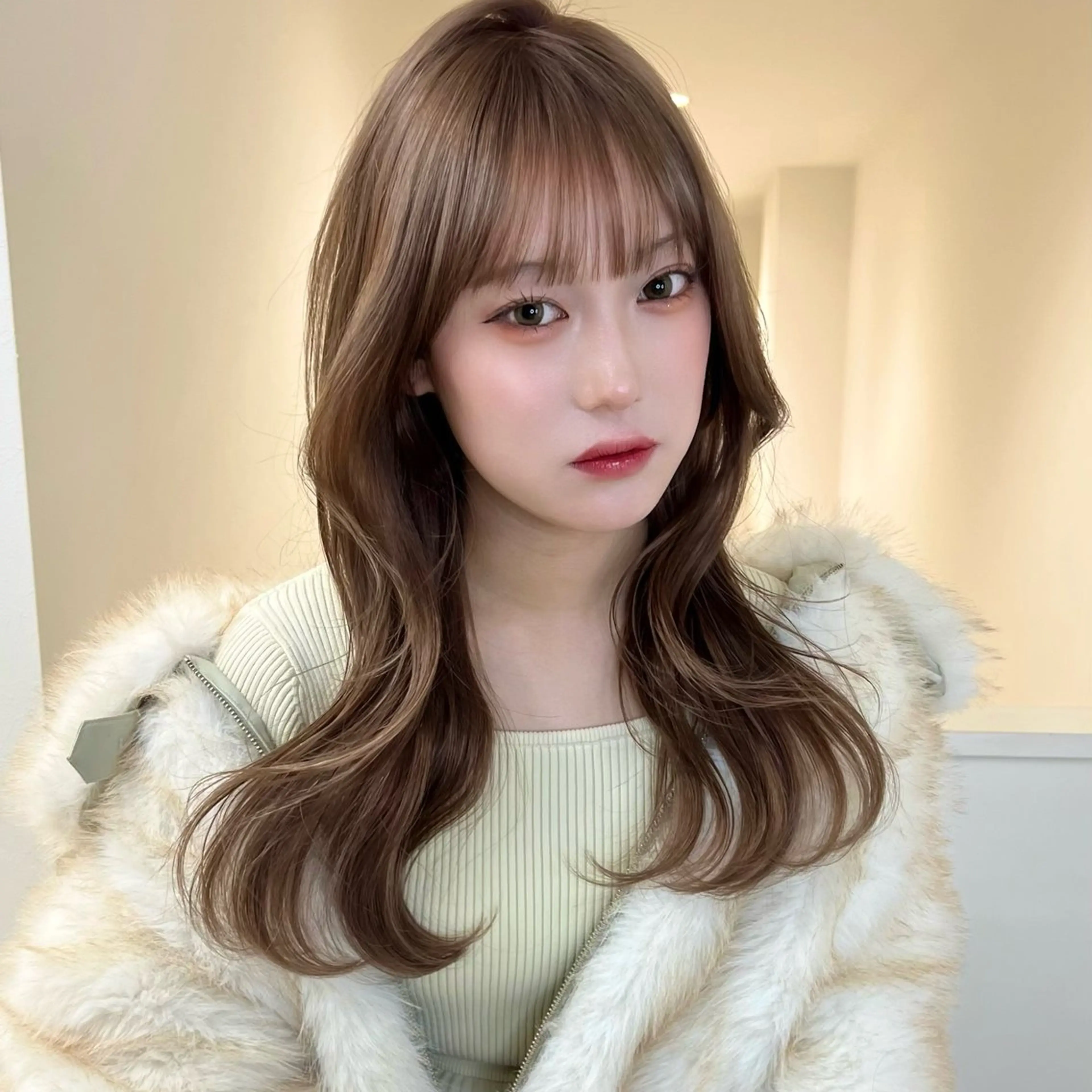 ロング 韓国風ヘア レイヤーカット カット ヘアカラー AI TOKYO　S所属・mizuki 【韓国レイヤー】のヘアスタイル