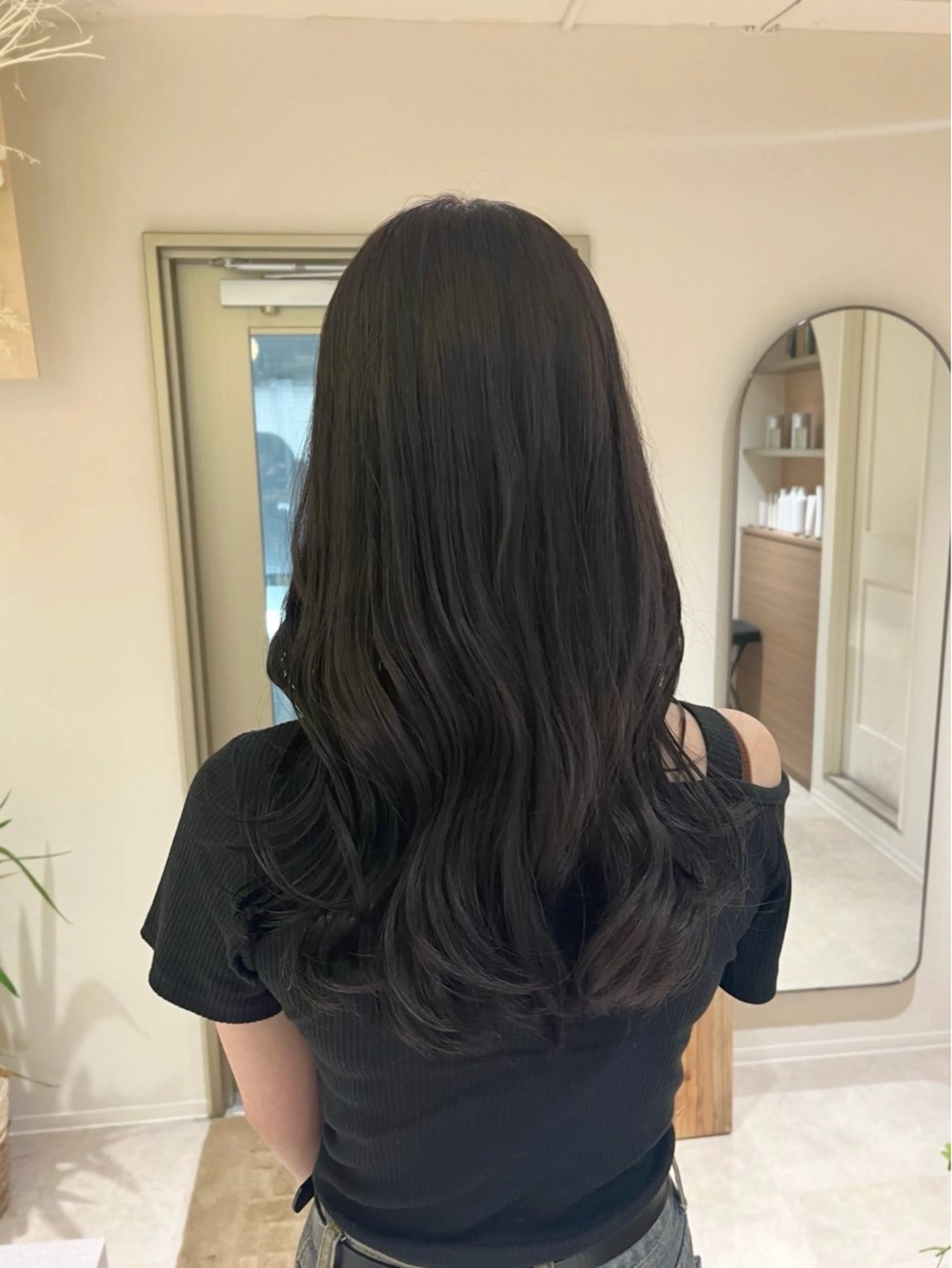 ロング カラー 韓国風ヘア レイヤーカット カット ヘアカラー KANO🌷 ブリーチなしカラーのヘアスタイル