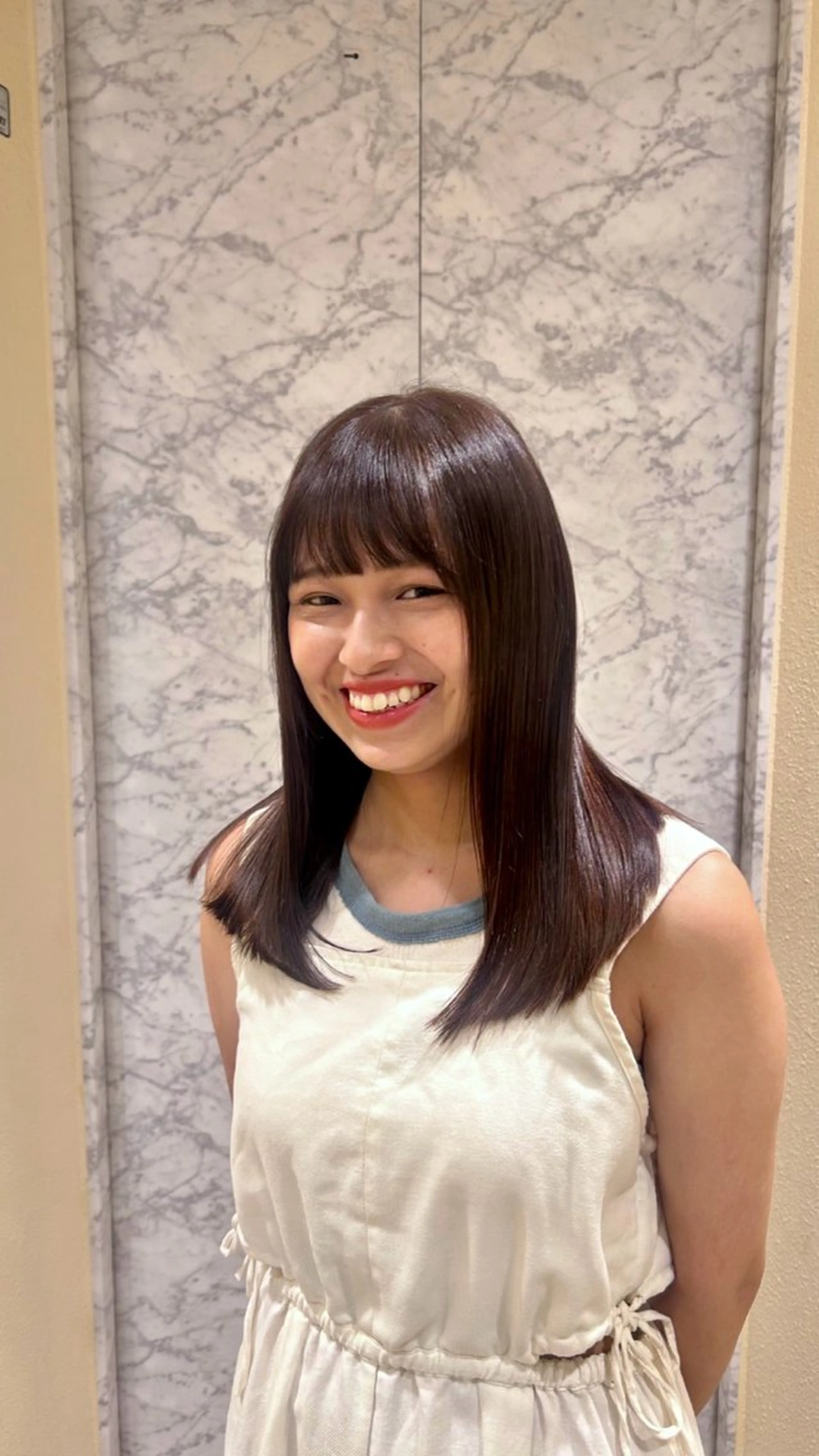 ロング 🫧透明感明るめカラ ー🫧大西あずきのヘアスタイル