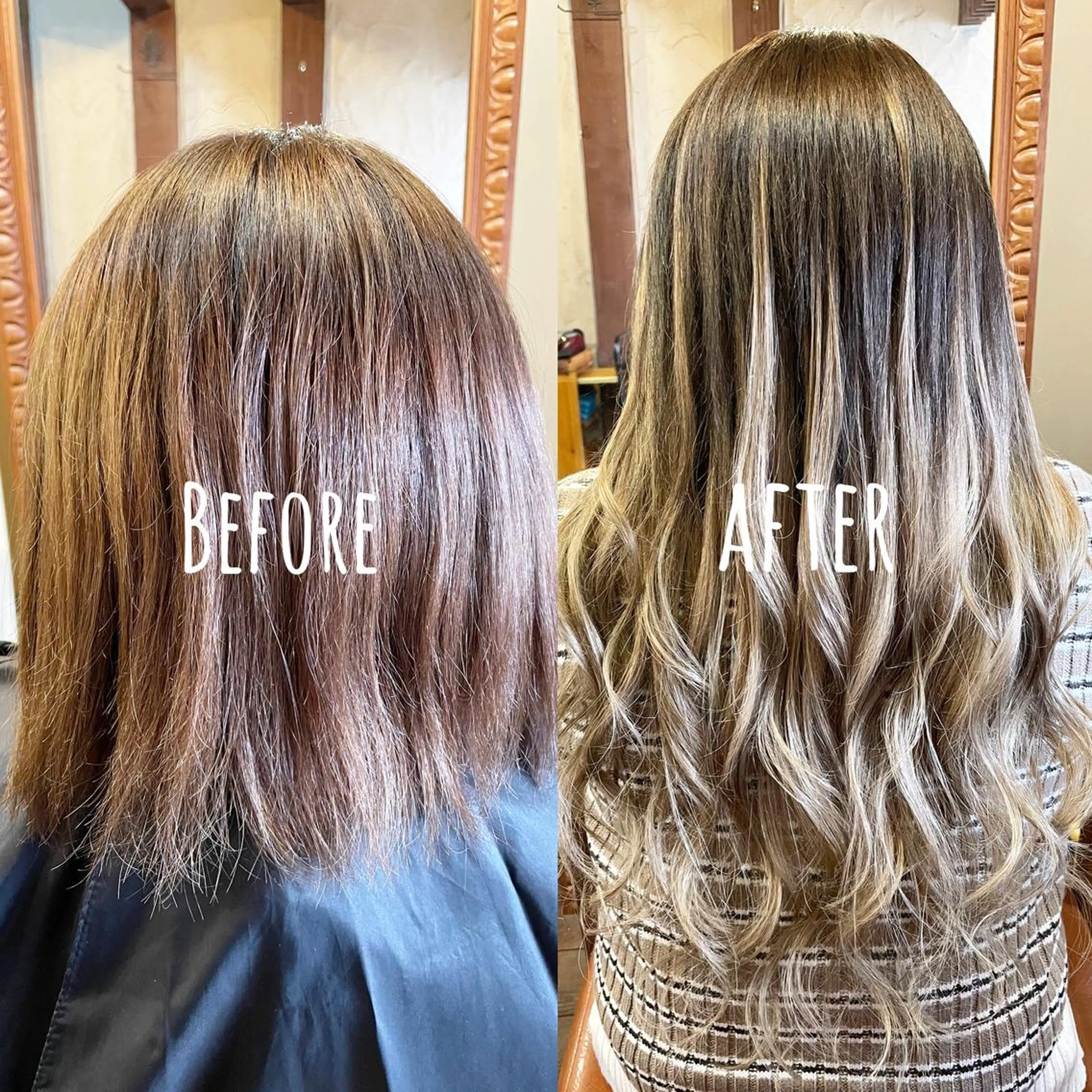 ロング シールエクステ エクステ カット ヘアカラー エクステ ReHyd BEAUTÉ salon&store 心斎橋店所属・❤️MASAKO❤️ 🌸🩷エクステ🩷のヘアスタイル