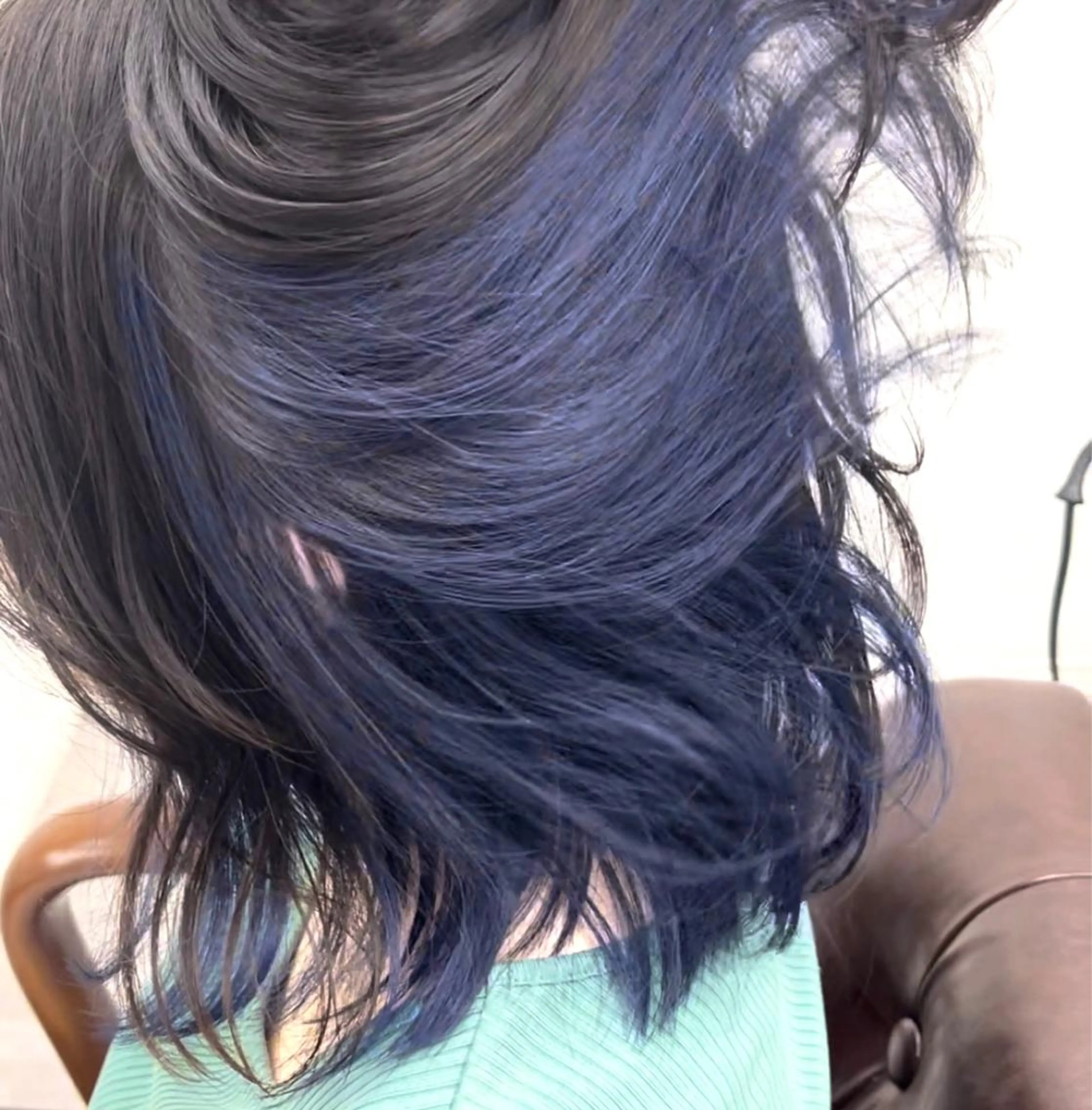 カラー ブルーカラー カット ヘアカラー トリートメント 天王寺髪質改善なら よしみさん✨のヘアスタイル