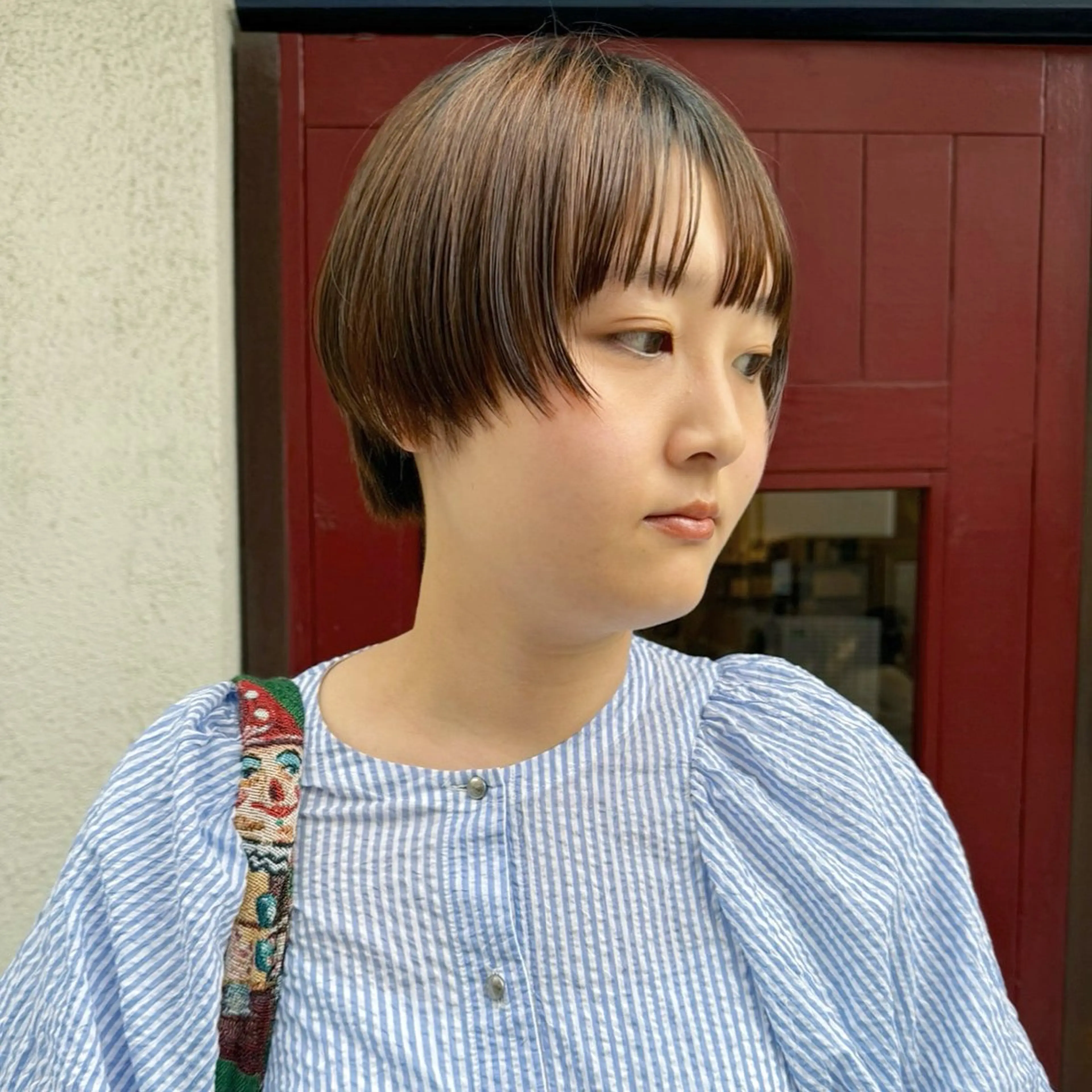 ショート カラー カット ヘアカラー トリートメント Lilu しずくのヘアスタイル
