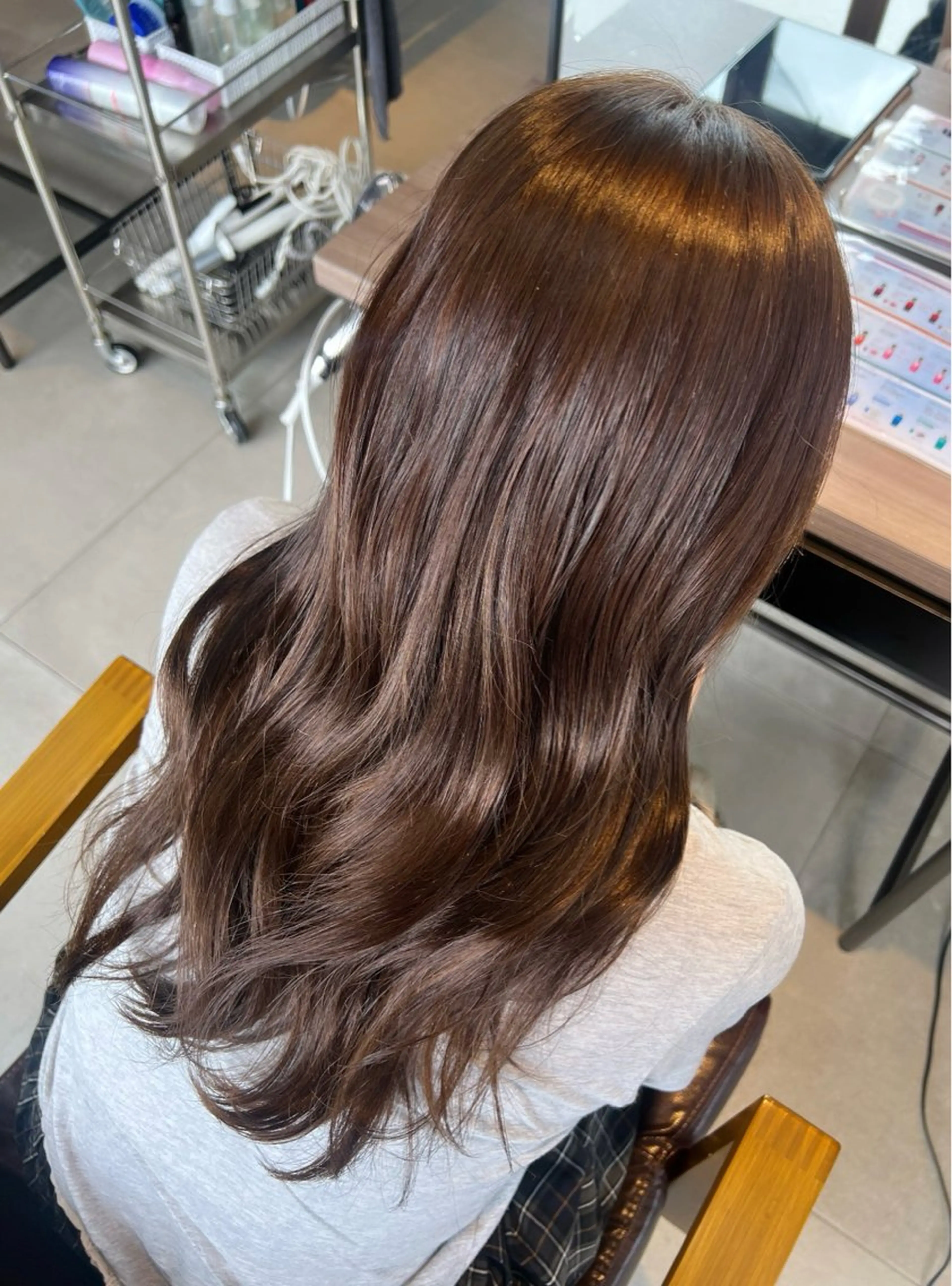 ✩髪質改善カラー✩髪へのダメージ軽減🌿‬【+1500円でブリーチなしWカラー🉑】←⚠️メッセージくださいの写真