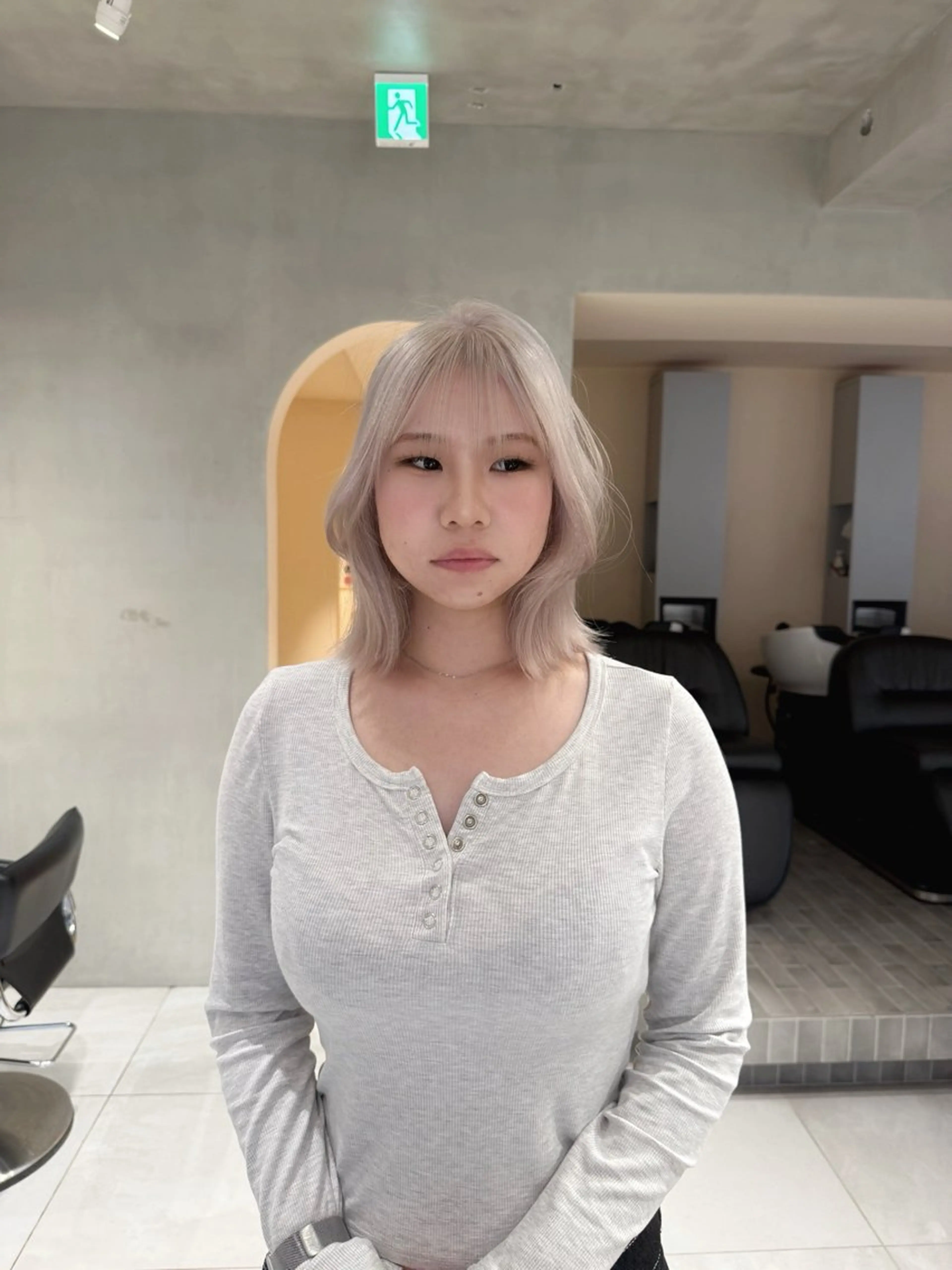 [抜きっぱなしカラー、ペールカラー]3ブリーチ＋カラー＋sp trの写真