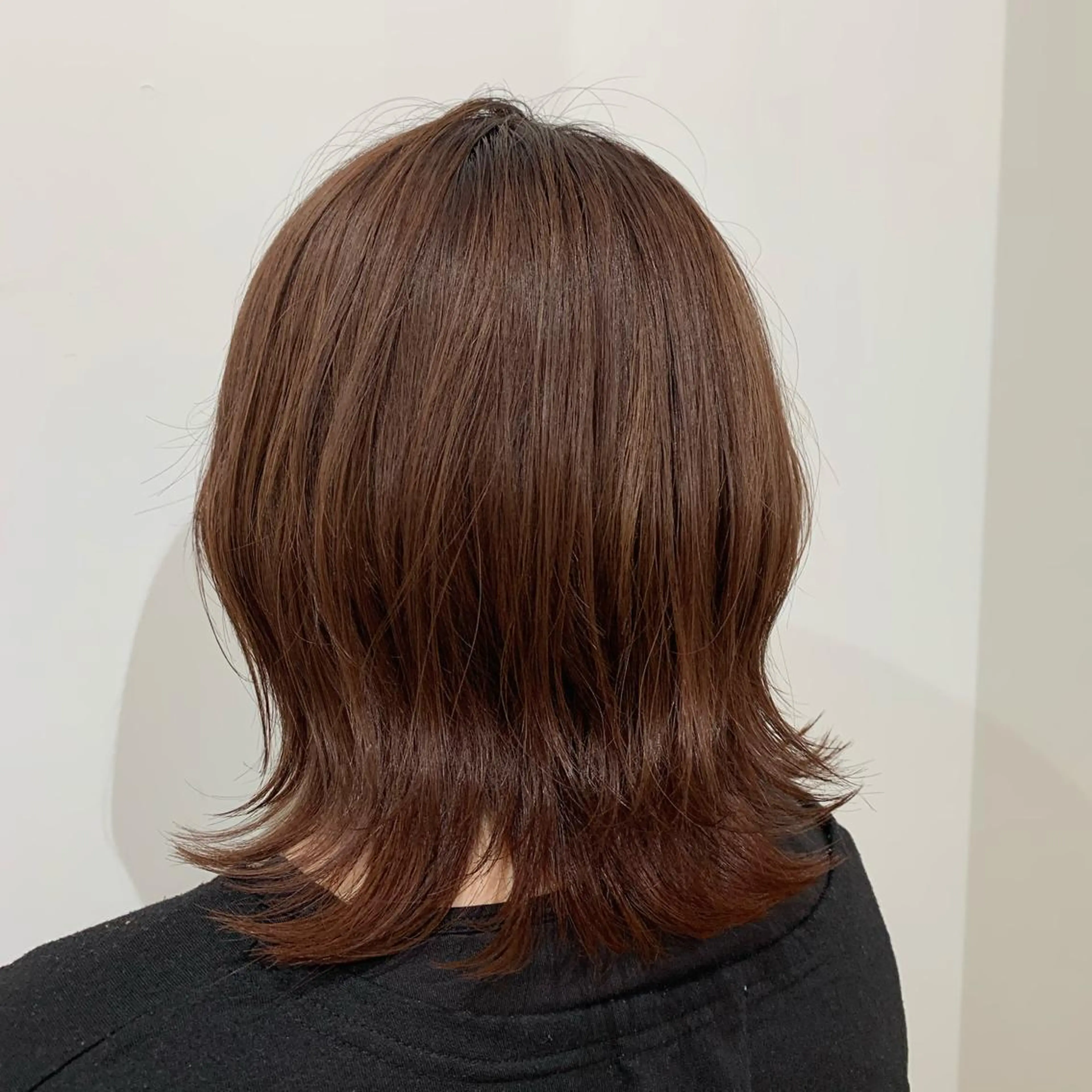 ミディアム ピンクブラウン メンズパーマ特化⚡️ 中村 駿のヘアスタイル