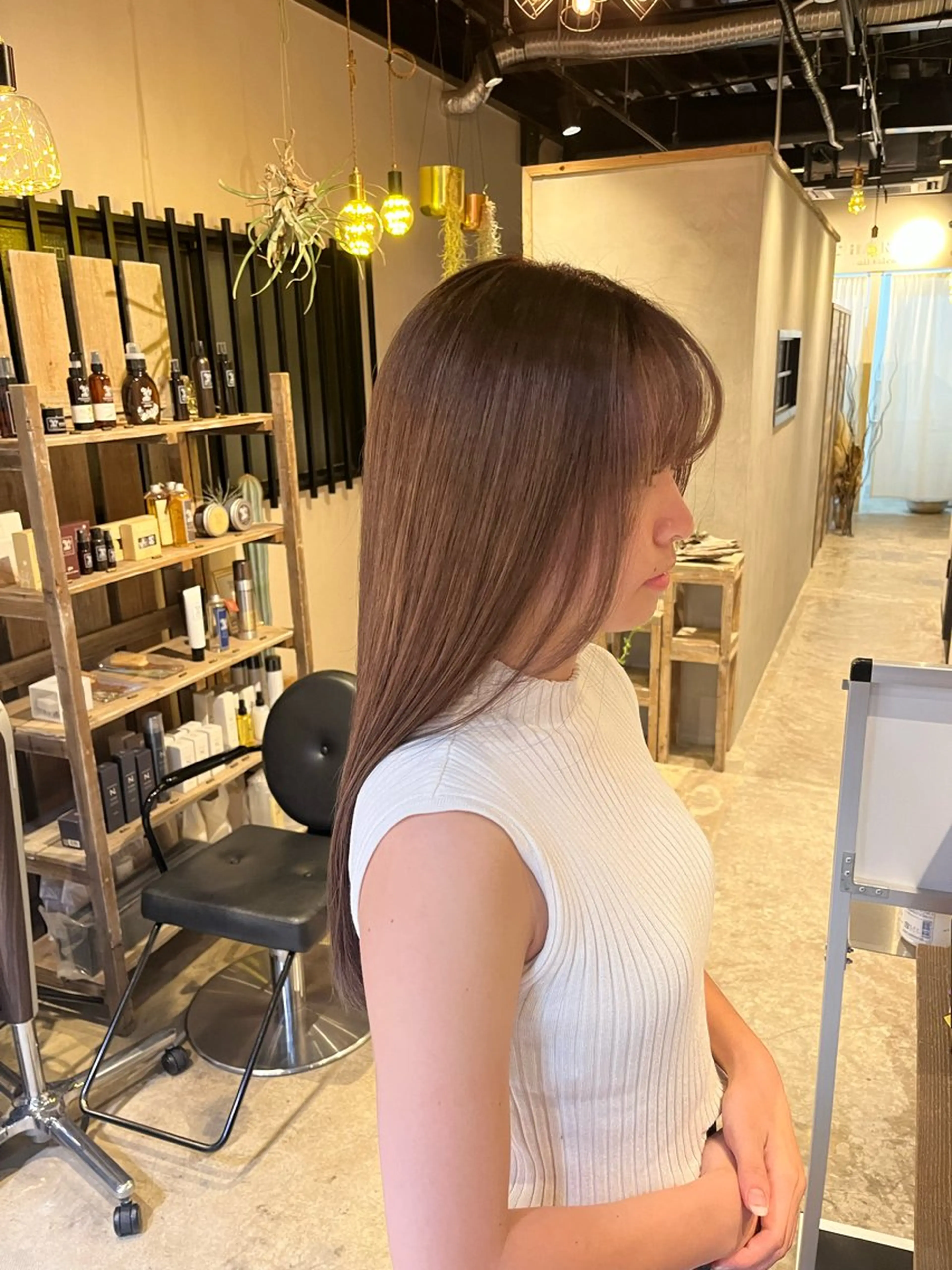 ロング カラー LaNA 佐藤なおのヘアスタイル