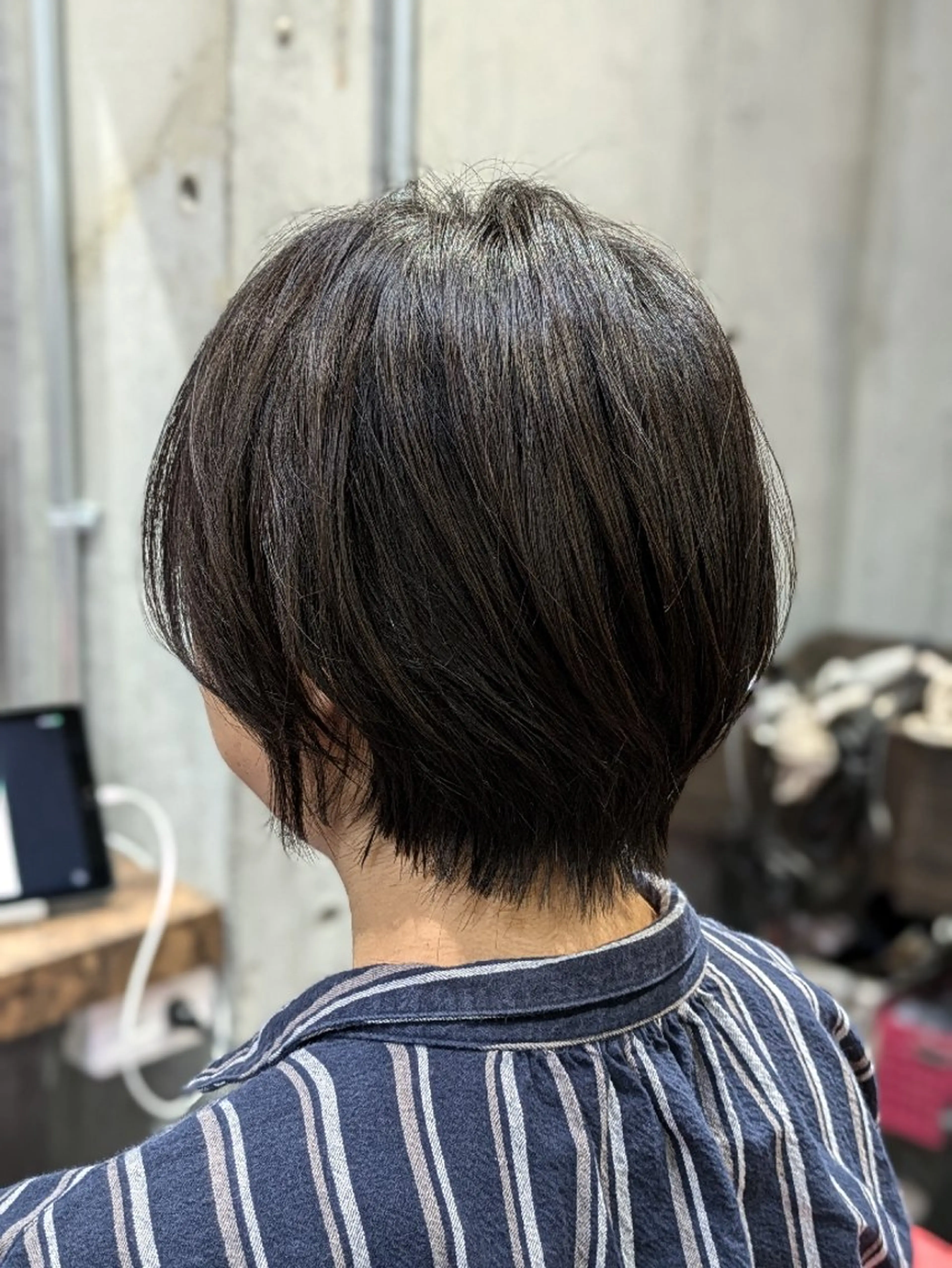 ショート カラー ショートボブ ボブ 髪質改善 ショートヘア 縮毛矯正 カット ヘアカラー KUGE AKIFUMIのヘアスタイル