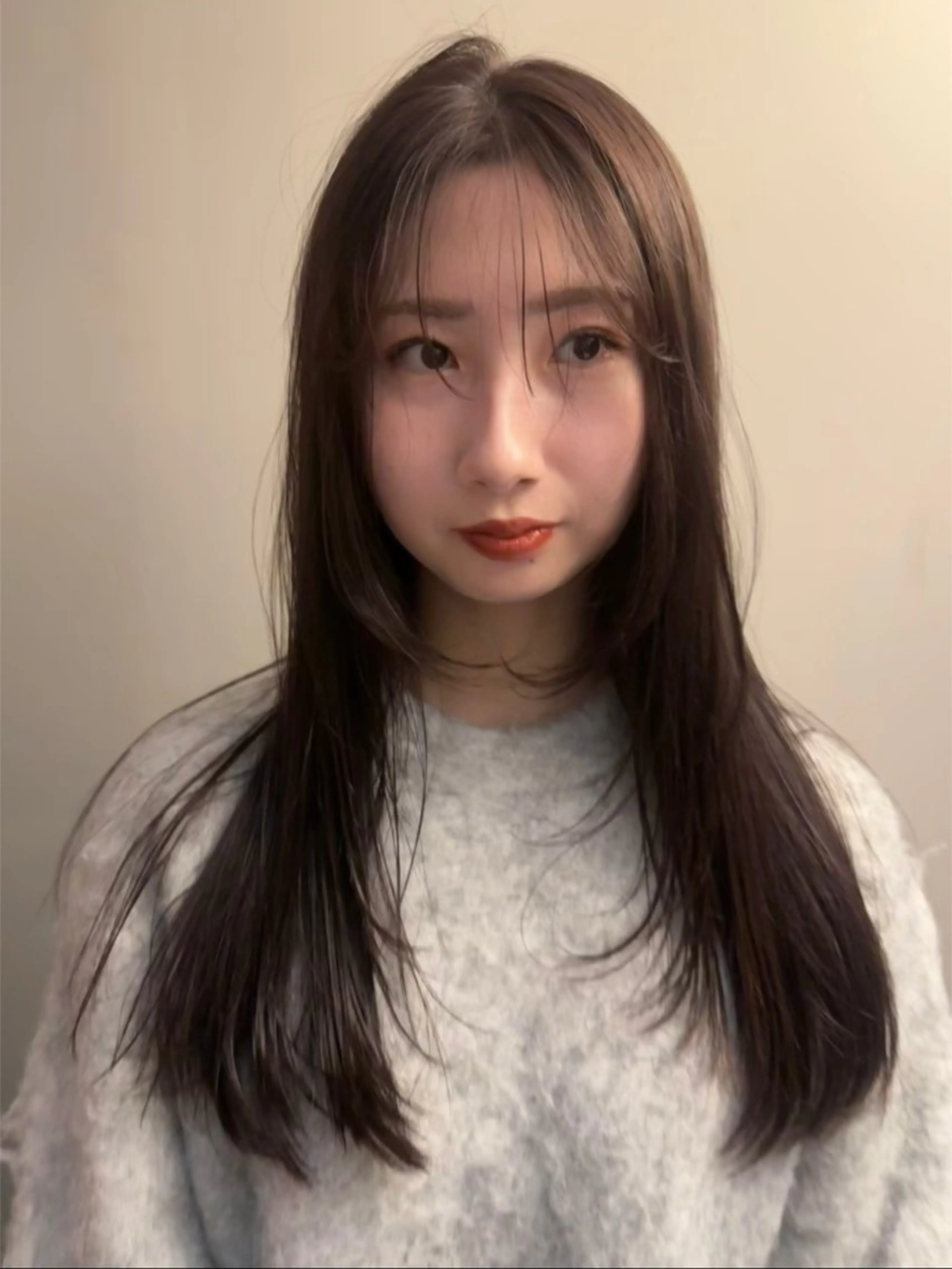 セミロング カット ヘアカラー hase ／tsunaguのヘアスタイル