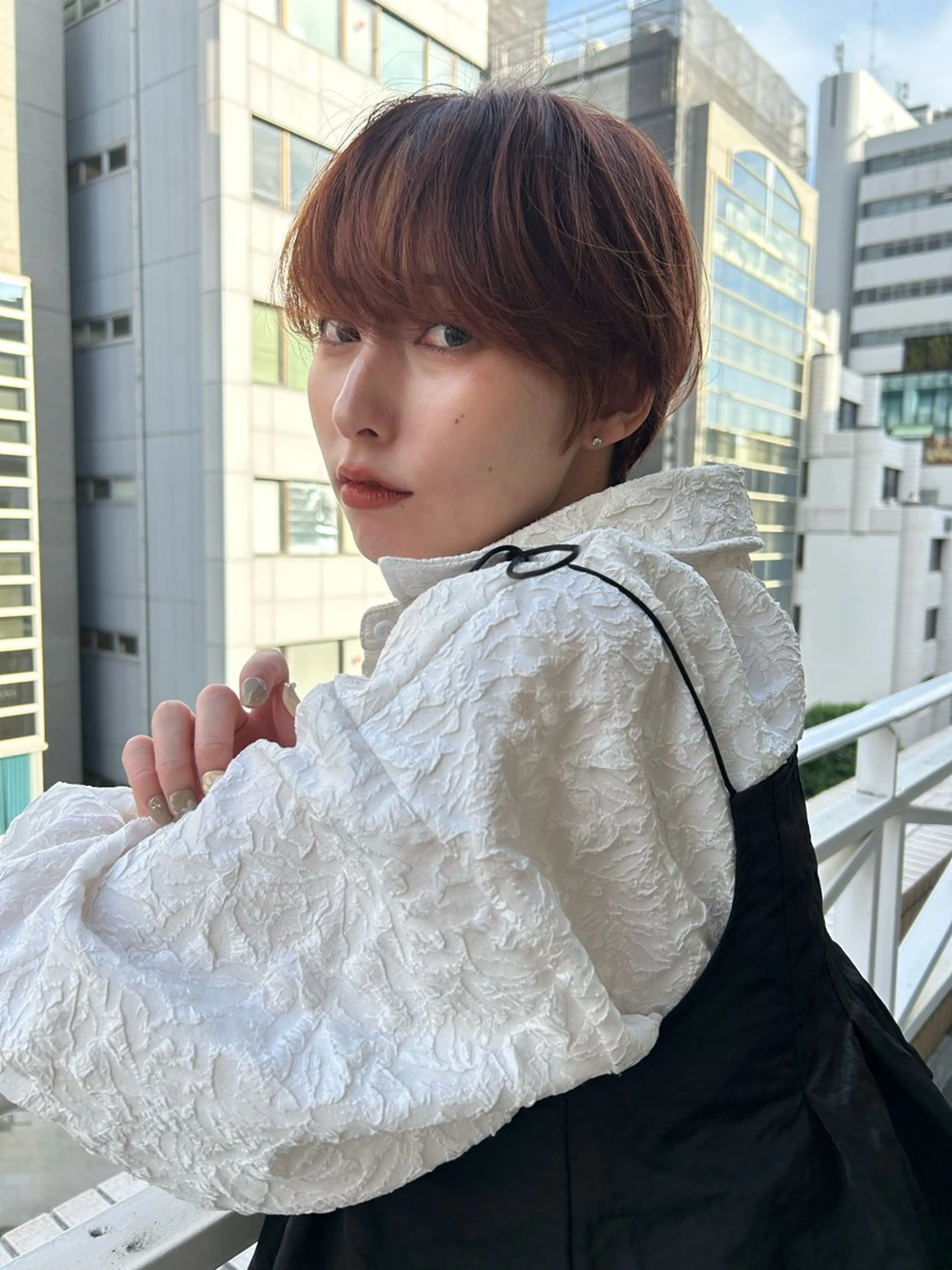 ショート カラー カット ヘアカラー トリートメント ショート/ボブ専門 宮脇美奈/南船場のヘアスタイル