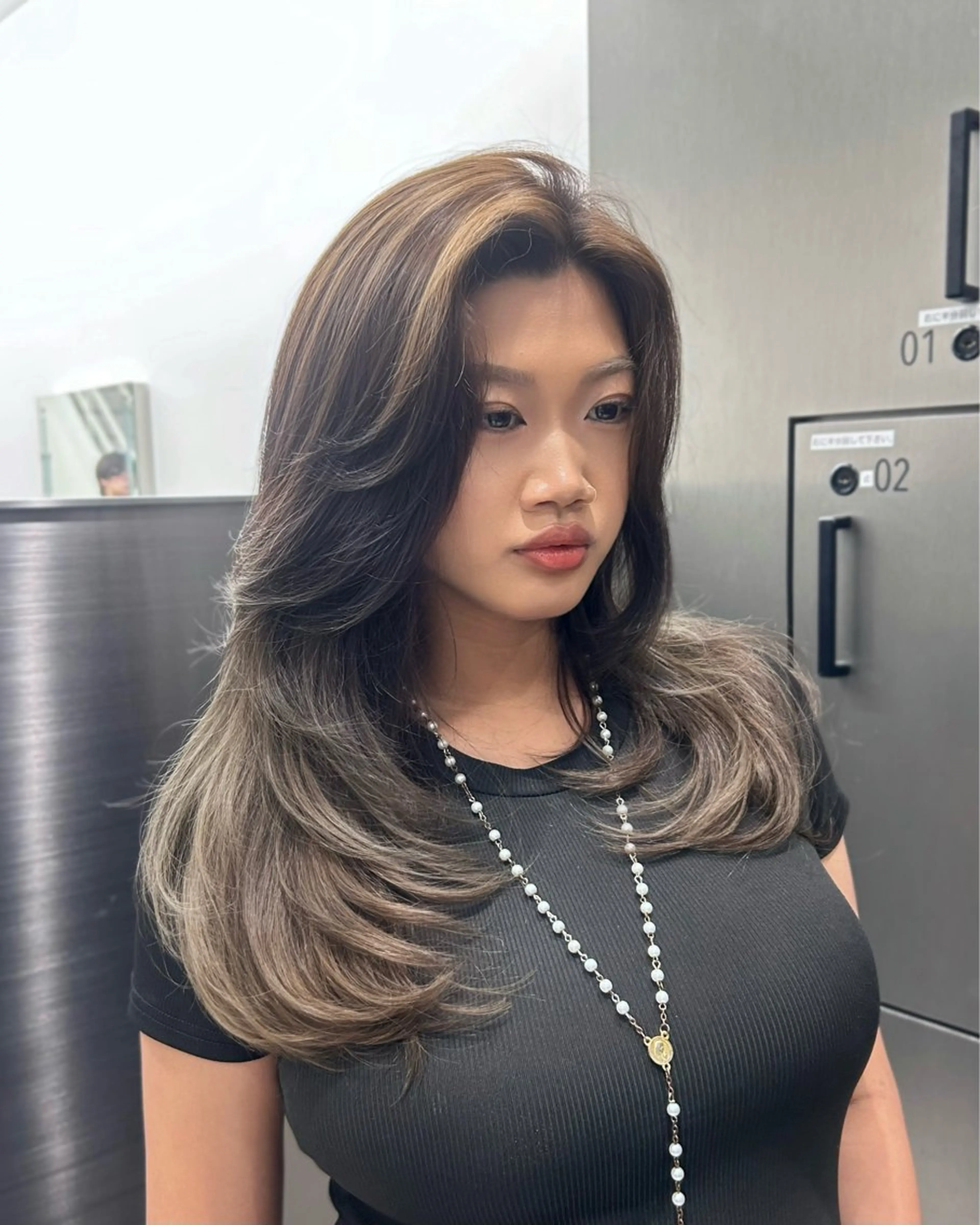 ロング レイヤーカット カット ヘアカラー トリートメント 大人レイヤー/艶髪 🇺🇸TOMONAのヘアスタイル