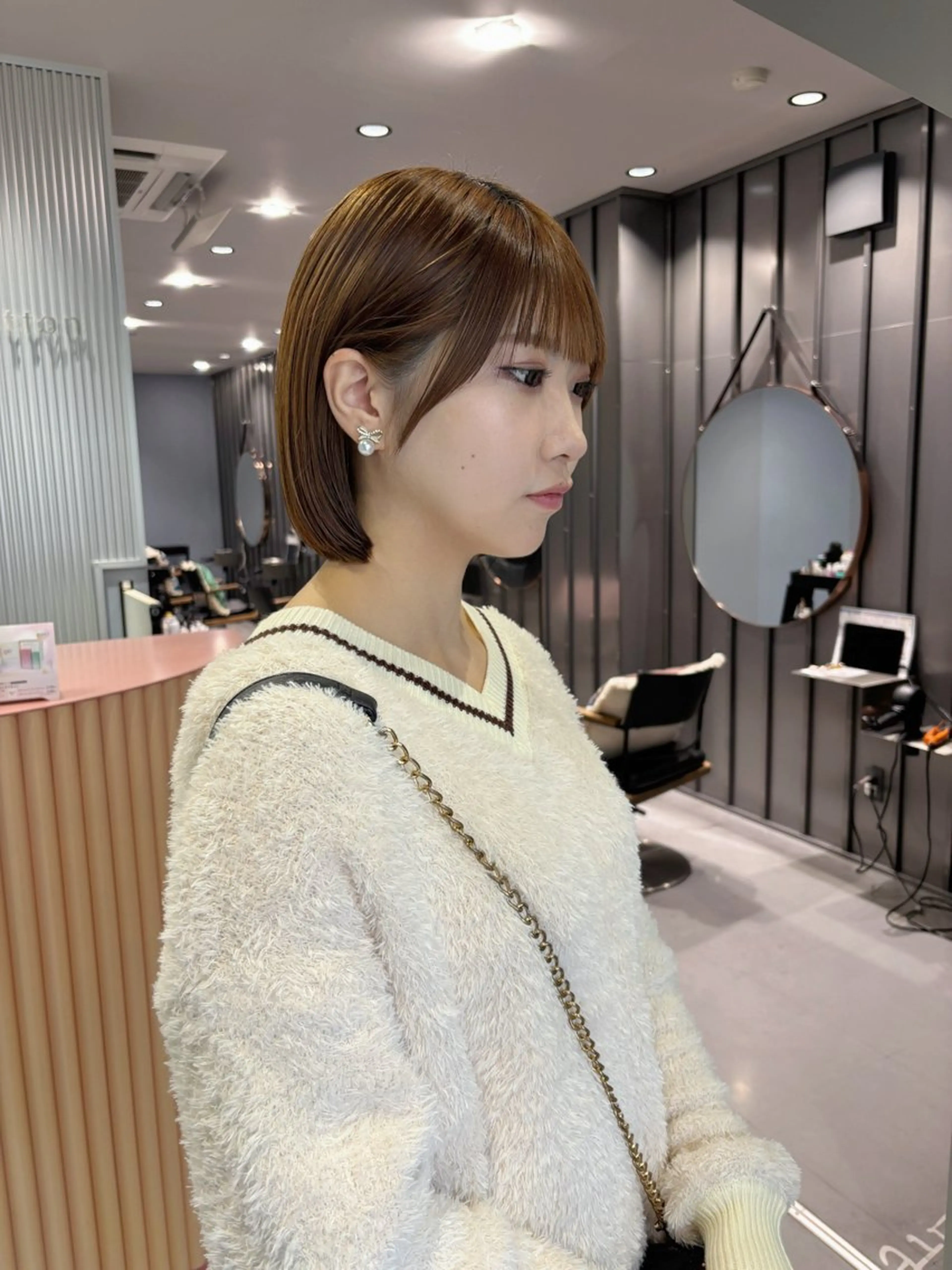 カラー カット ヘアカラー トリートメント noe tton所属・あゆな/名古屋/ ボブ/透明感カラーのヘアスタイル