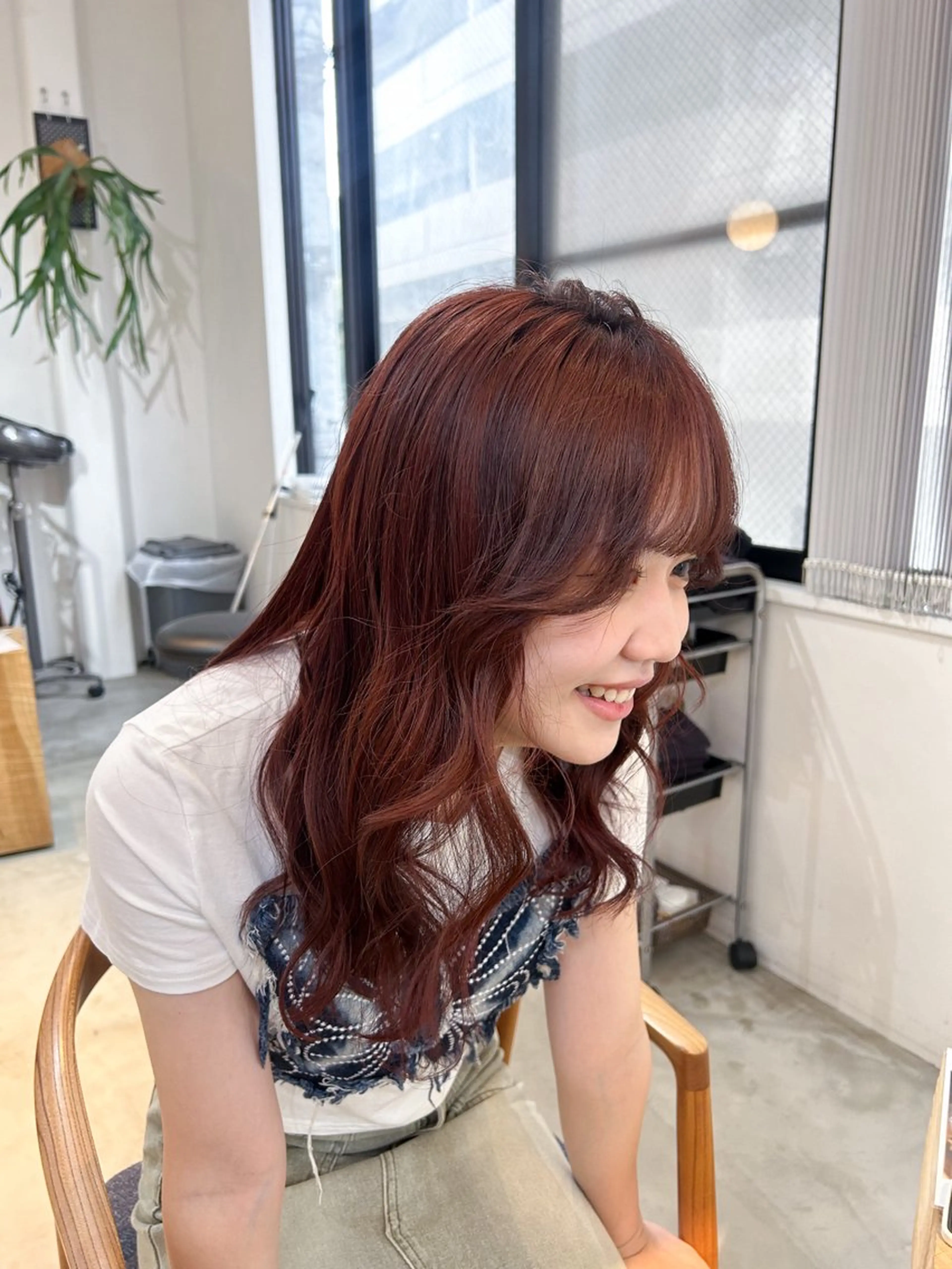 ミディアム ヘアセット 透明感カラー/ 顔周りカット🎀メイのヘアスタイル