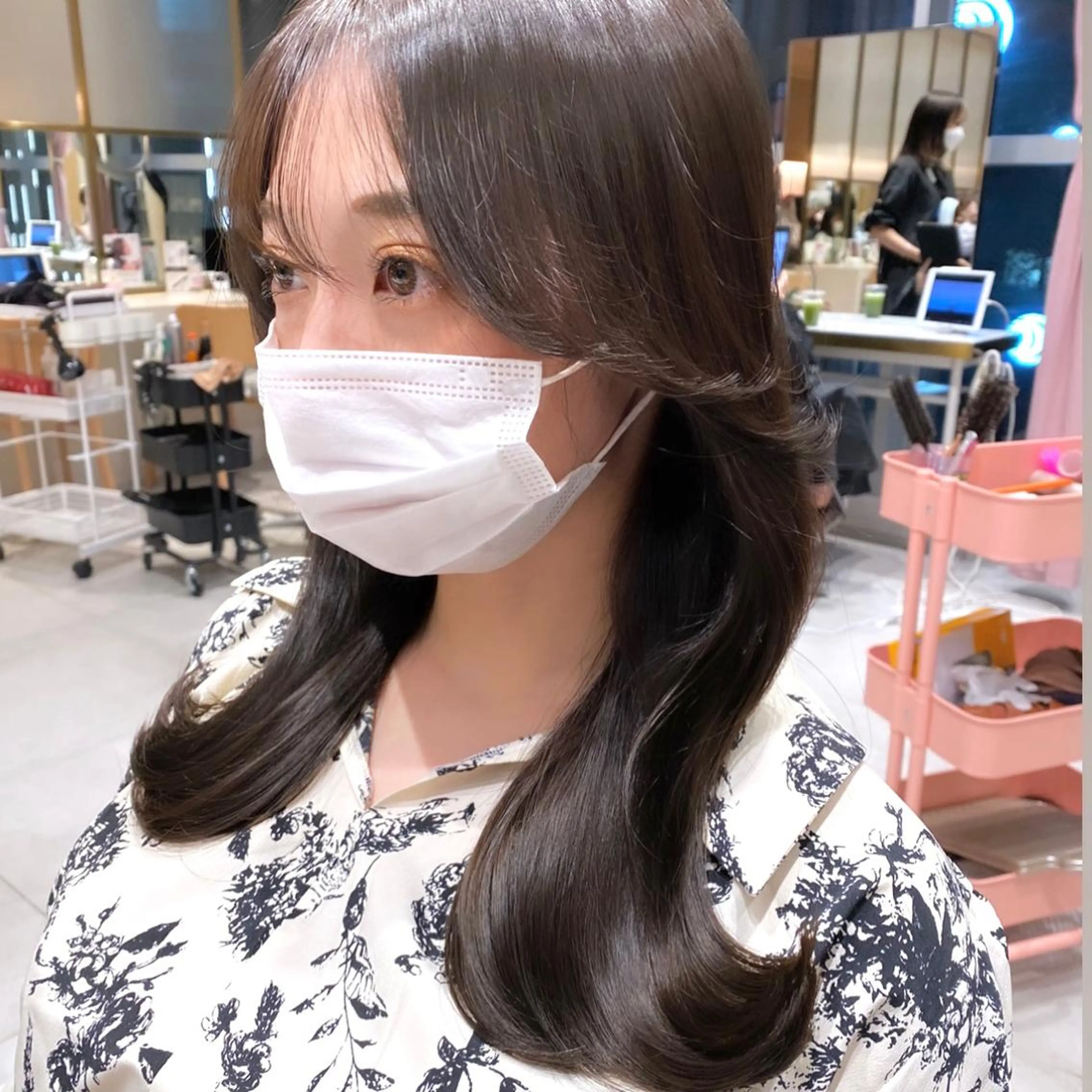 セミロング くびれヘア 韓国風ヘア カット トリートメント 韓国くびれレイヤー 🇰🇷はづきのヘアスタイル