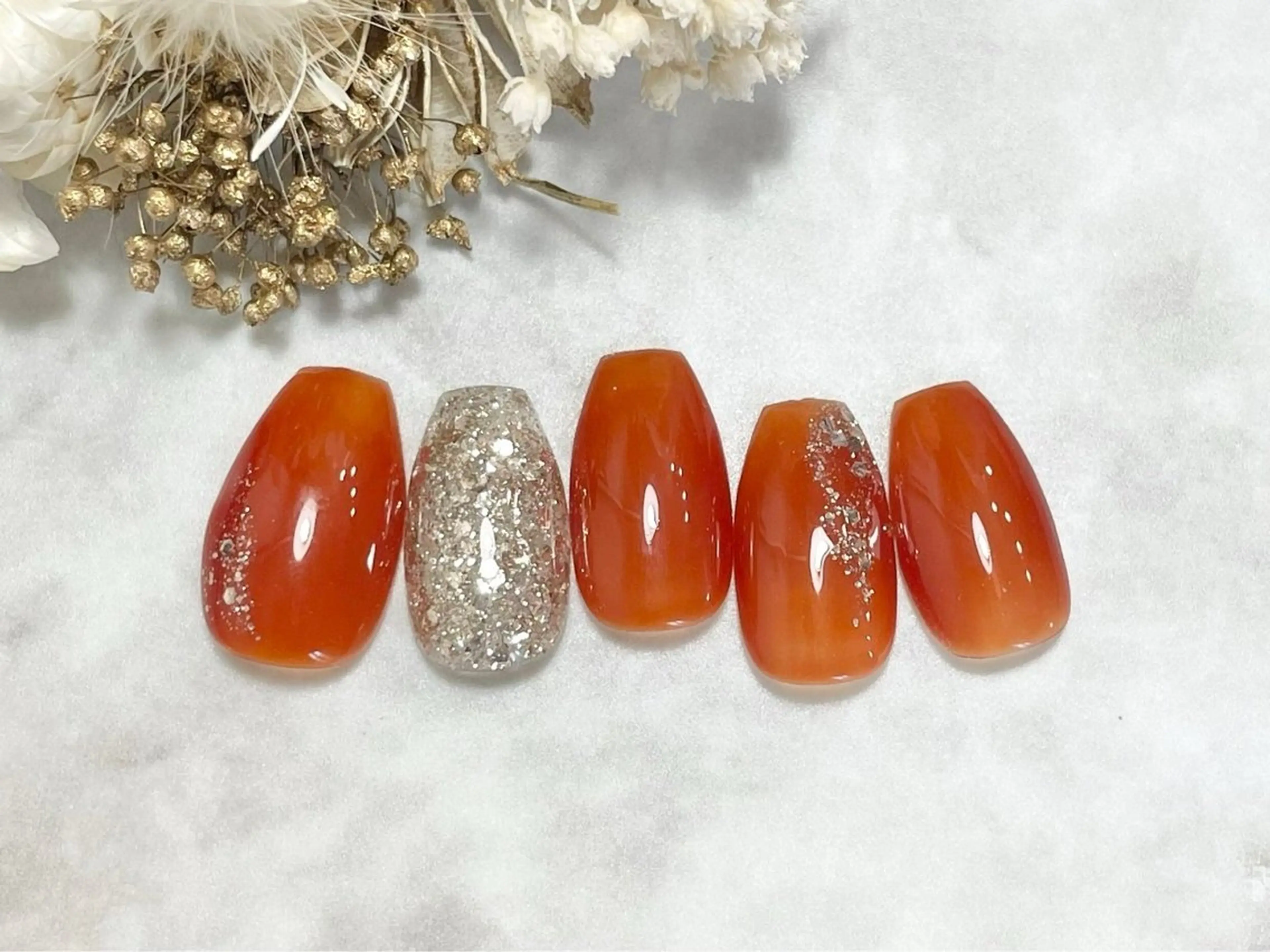 ネイル オフィスネイル シンプルネイル 【パラジェル・フィルイン】Nailsalon　Merci東中野所属・Merci shigaのネイルデザイン