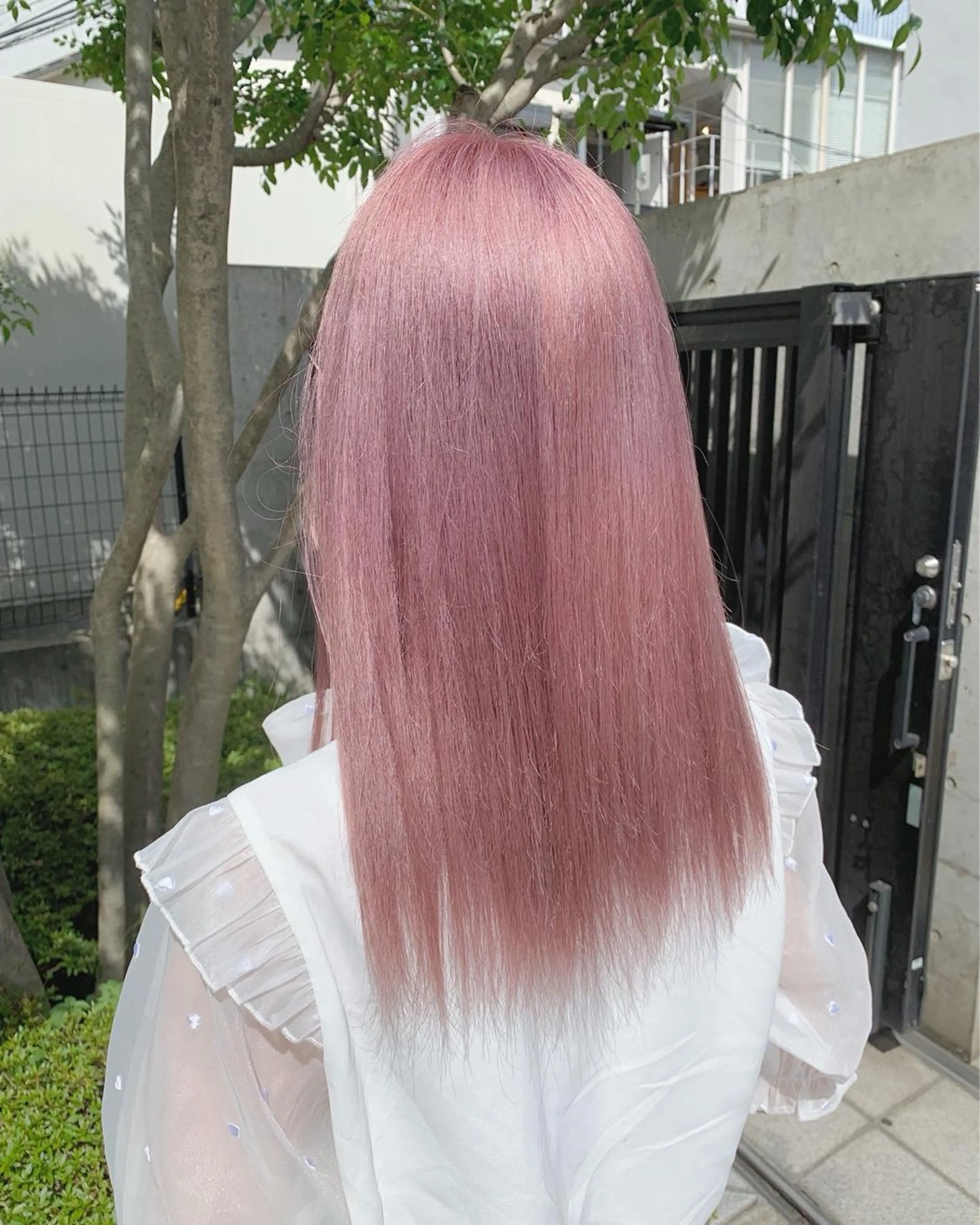 セミロング カラー ヘアアレンジ カット ヘアカラー 💕誰より可愛い💕 ピンク🎀YUUKAのヘアスタイル