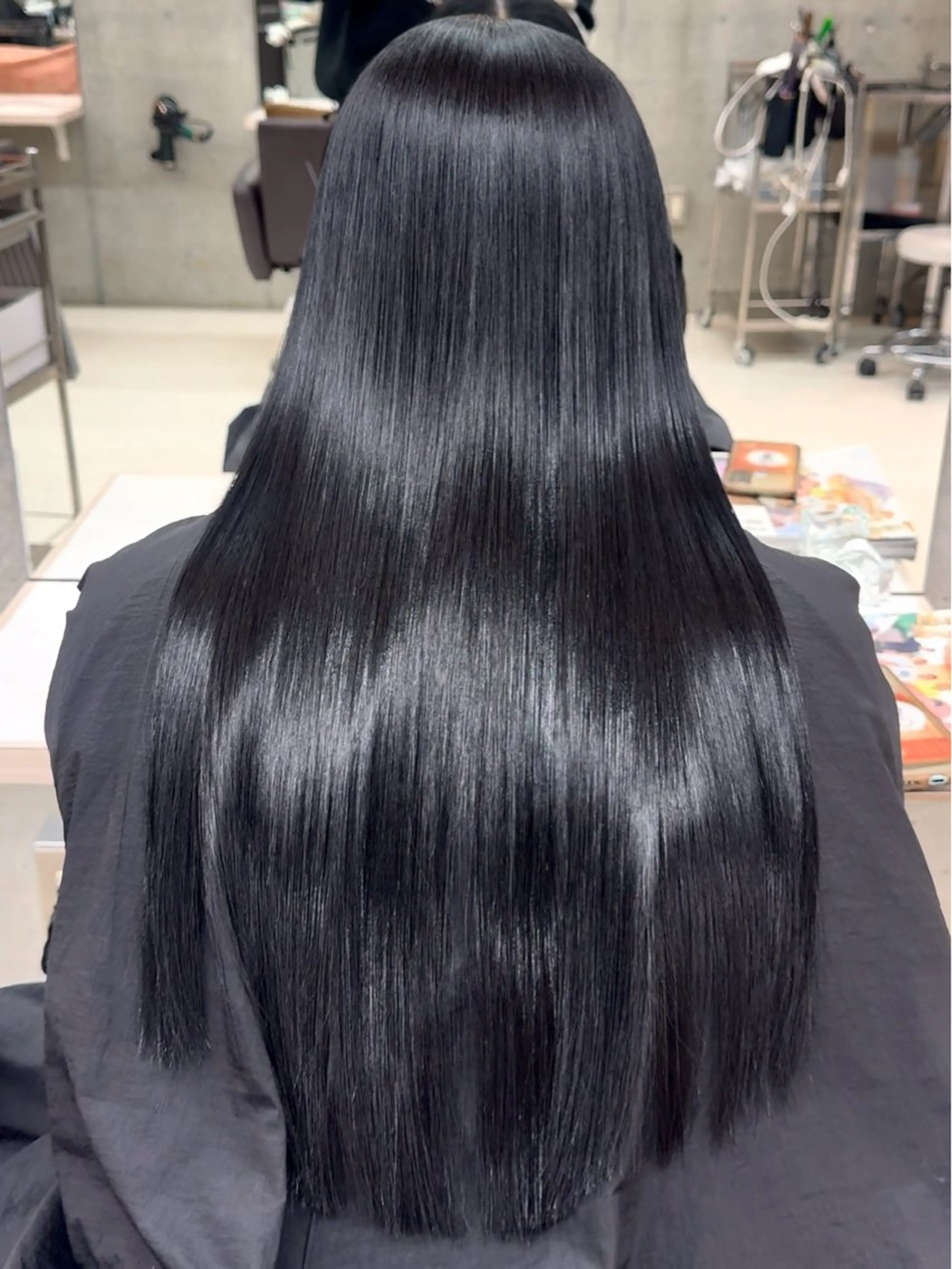 ロング 縮毛矯正 うる艶ヘア♡韓国好き 透明感　shotaのヘアスタイル