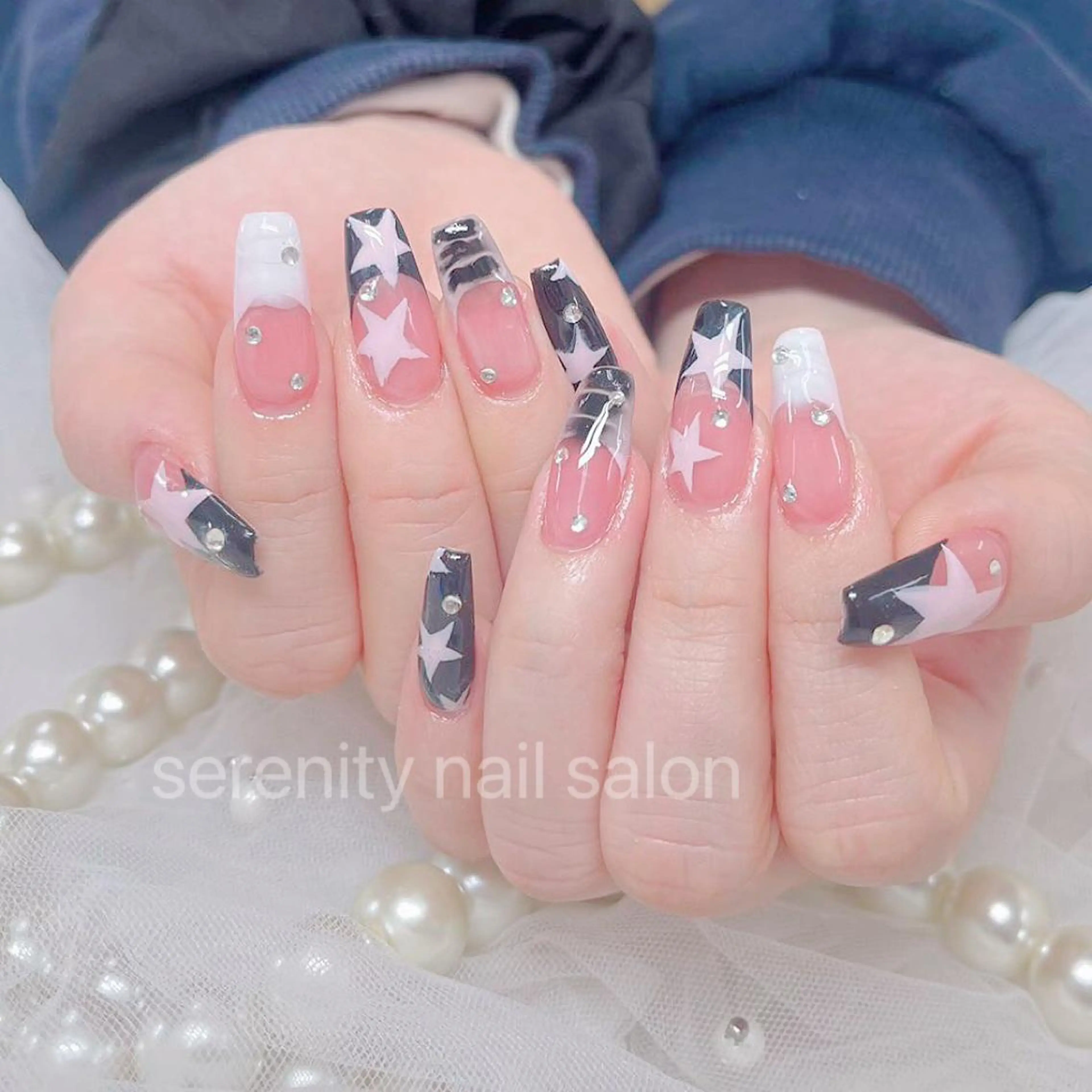 ネイル ハンドネイル ハンドケア ✨Serenity ワンホンネイルのネイルデザイン