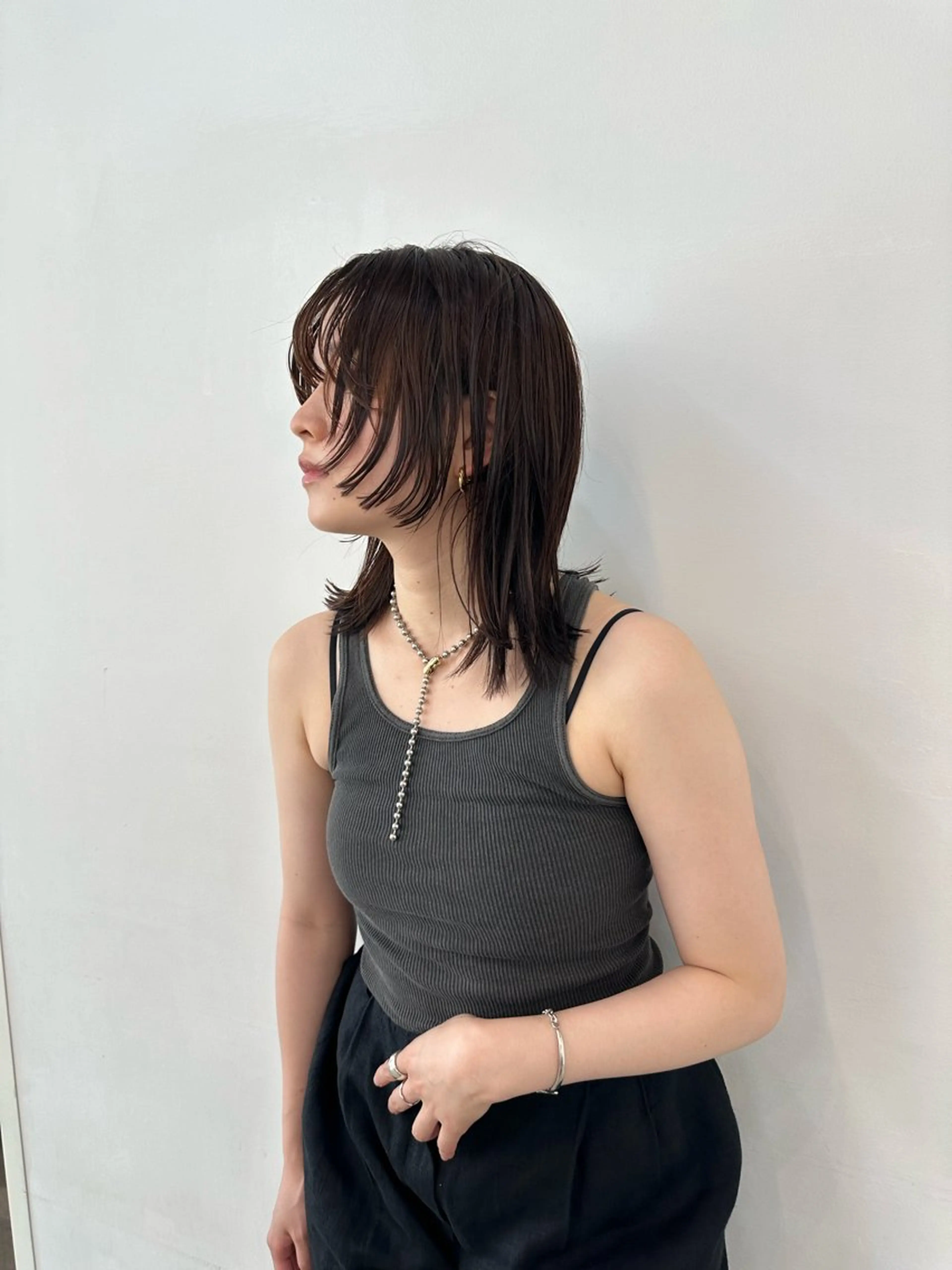 ミディアム カット さとう あやかのヘアスタイル
