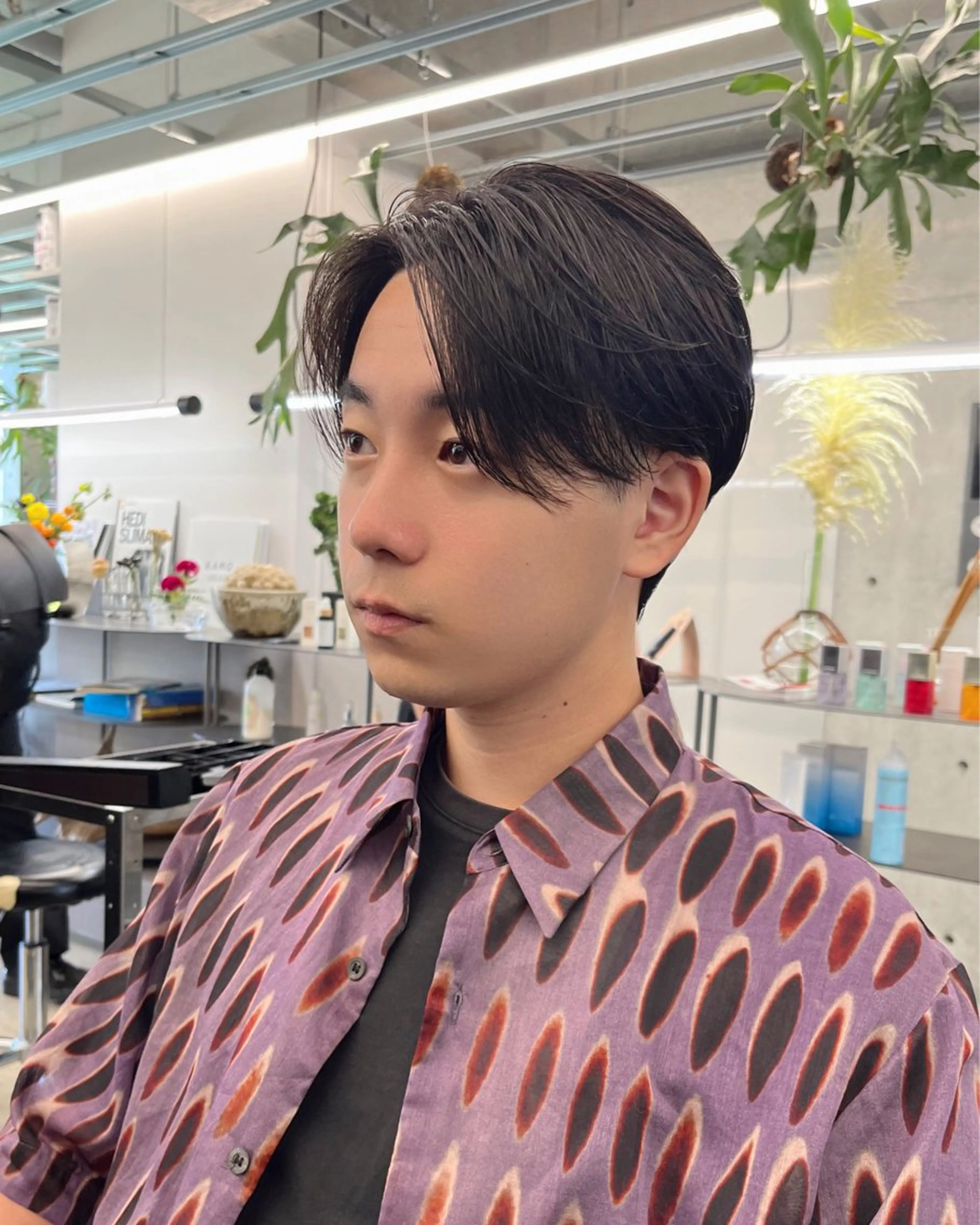 ショート メンズ カット ダブルカラー/ ケアブリーチ/クニトのヘアスタイル