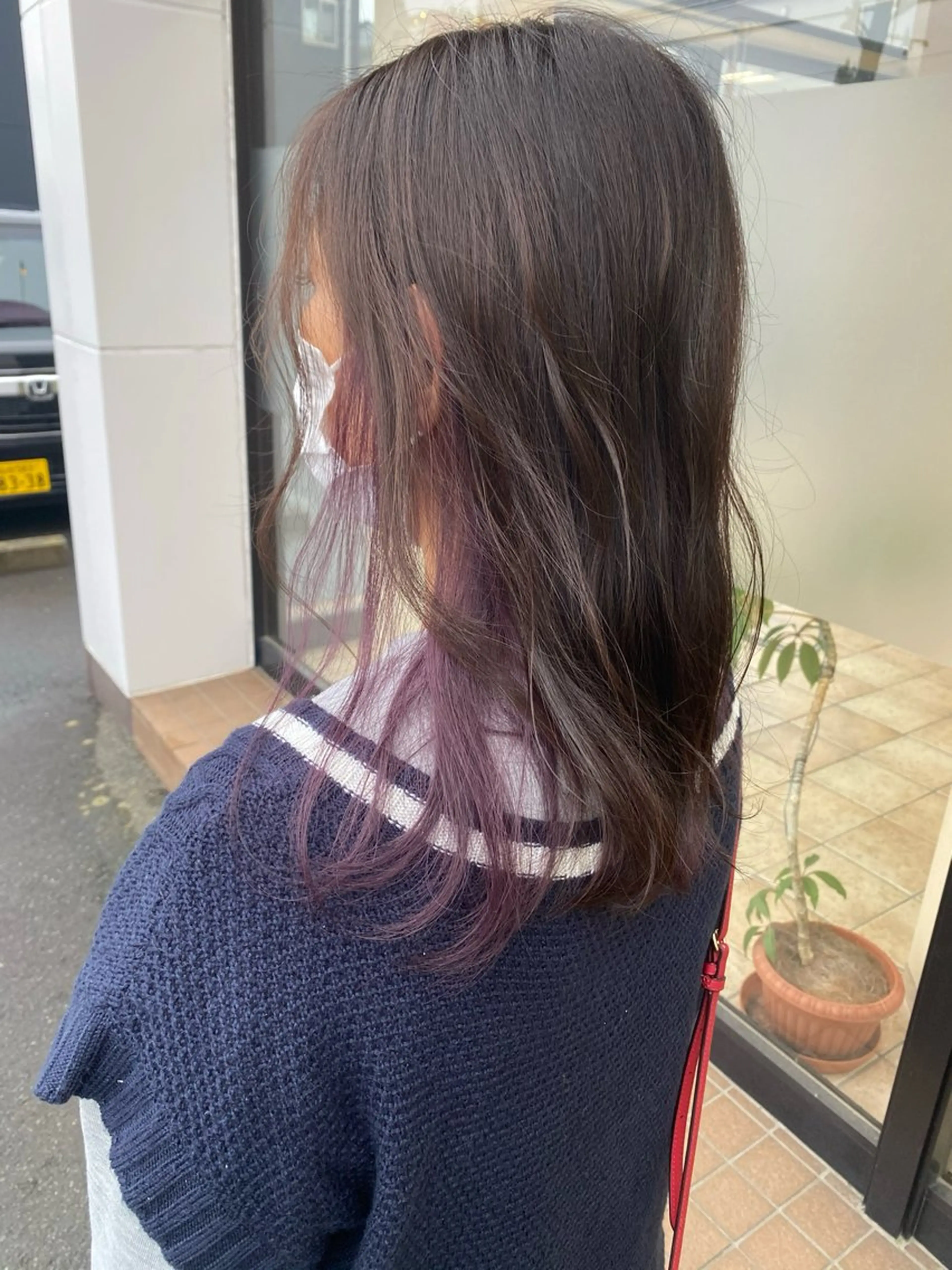 セミロング ヘアカラー トリートメント 🇰🇷韓国風顔周り NANAMI🇰🇷のヘアスタイル