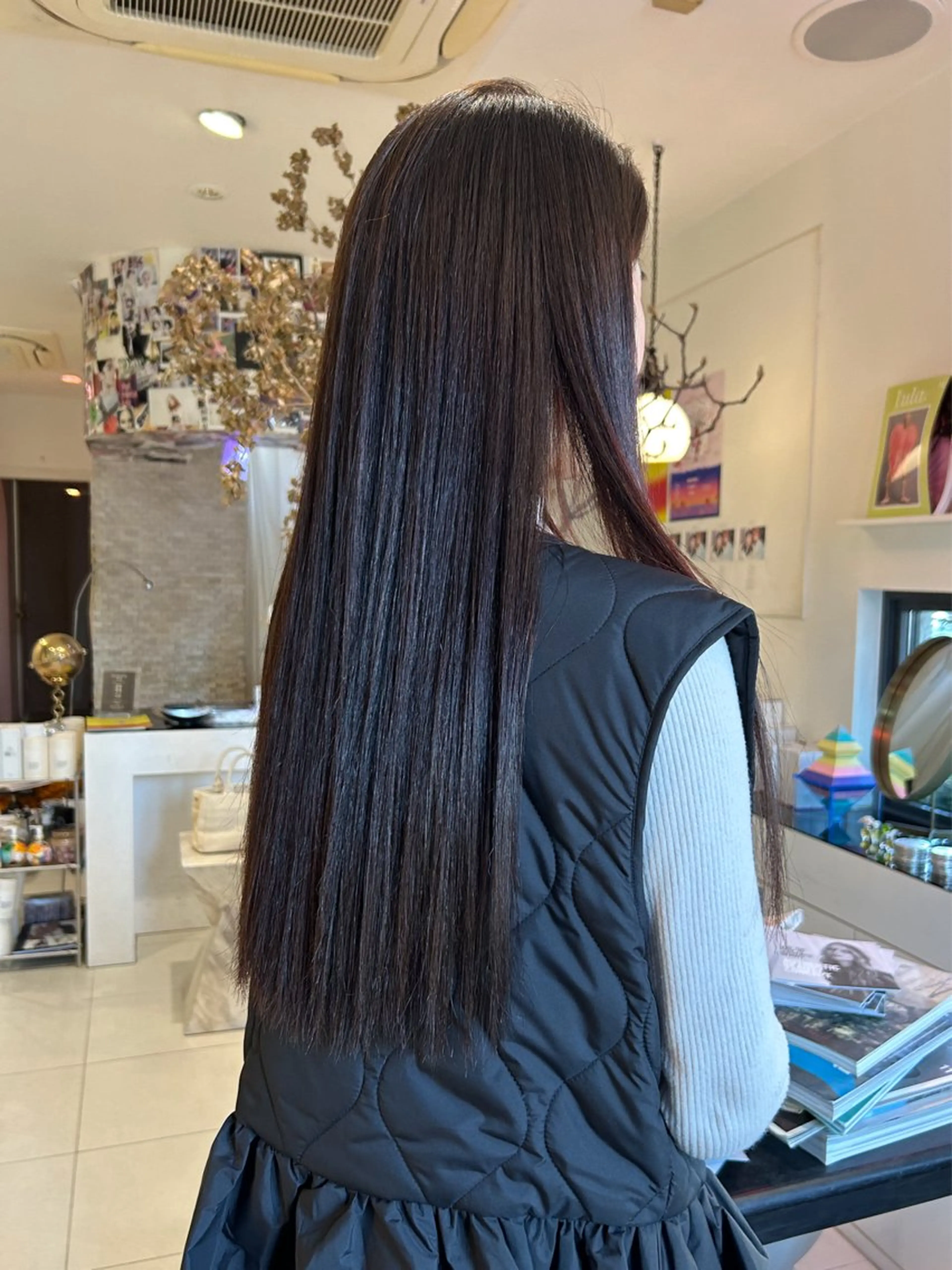ロング カラー パーマ ヘアカラー RINKA 岡崎美容室のヘアスタイル