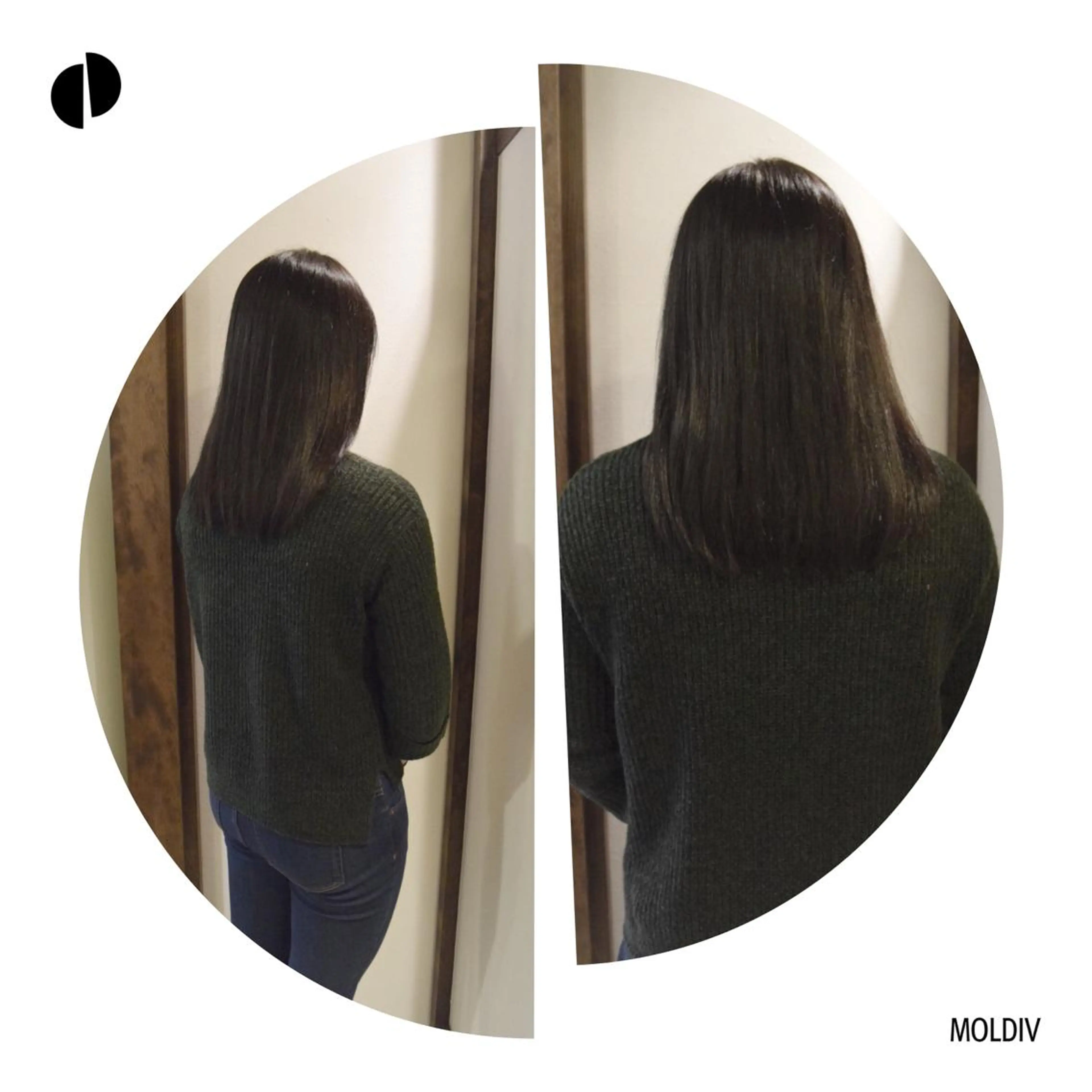 ミディアム セミロング カラー ブルーカラー ハイトーンカラー ✨縮毛矯正✨髪質改善 ナカシマ ユミのヘアスタイル