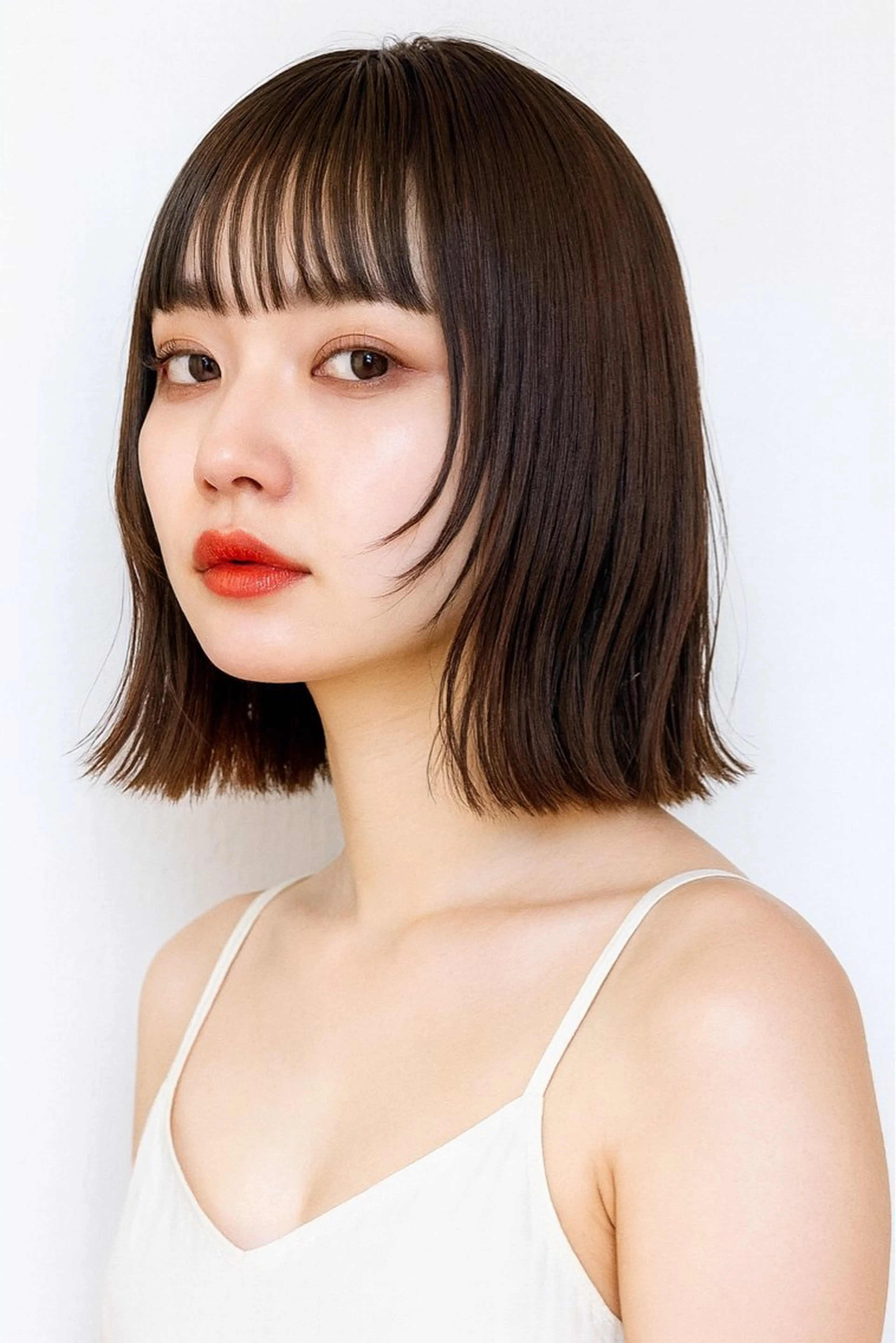 ミディアム カット ヘアカラー トリートメント 店長 奈須 雄紀のヘアスタイル